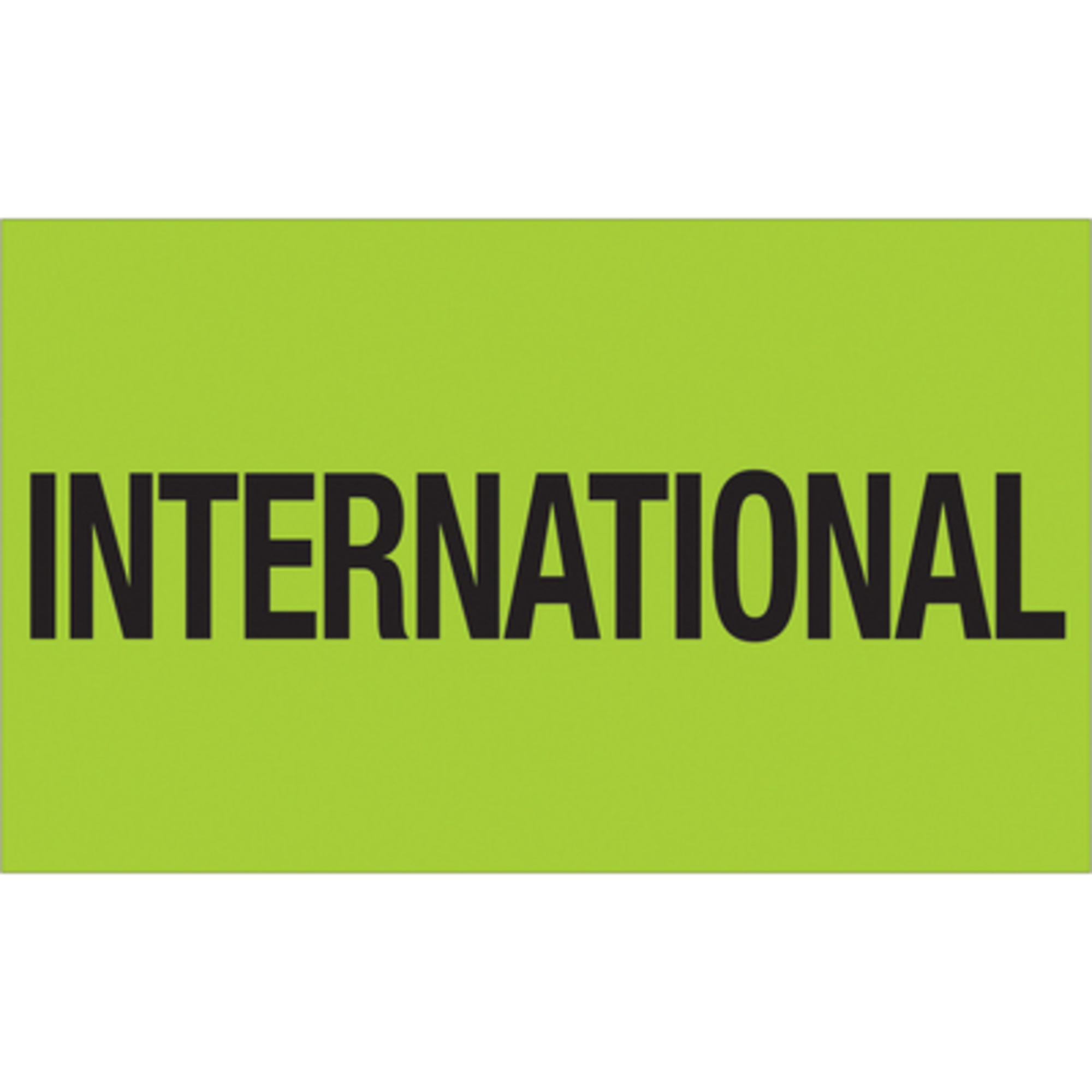 3 x 5in. - "Inte (Fluo Green Label 500/CS, Model# DL1118