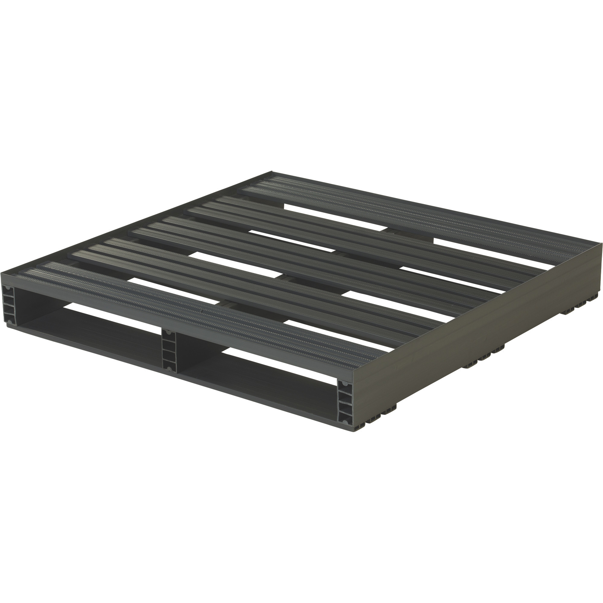 Jifram Extrusions Recycled Plastic Pallet with Lipped 2-Way Entry, 36in. x 36in., Model# 05000103
