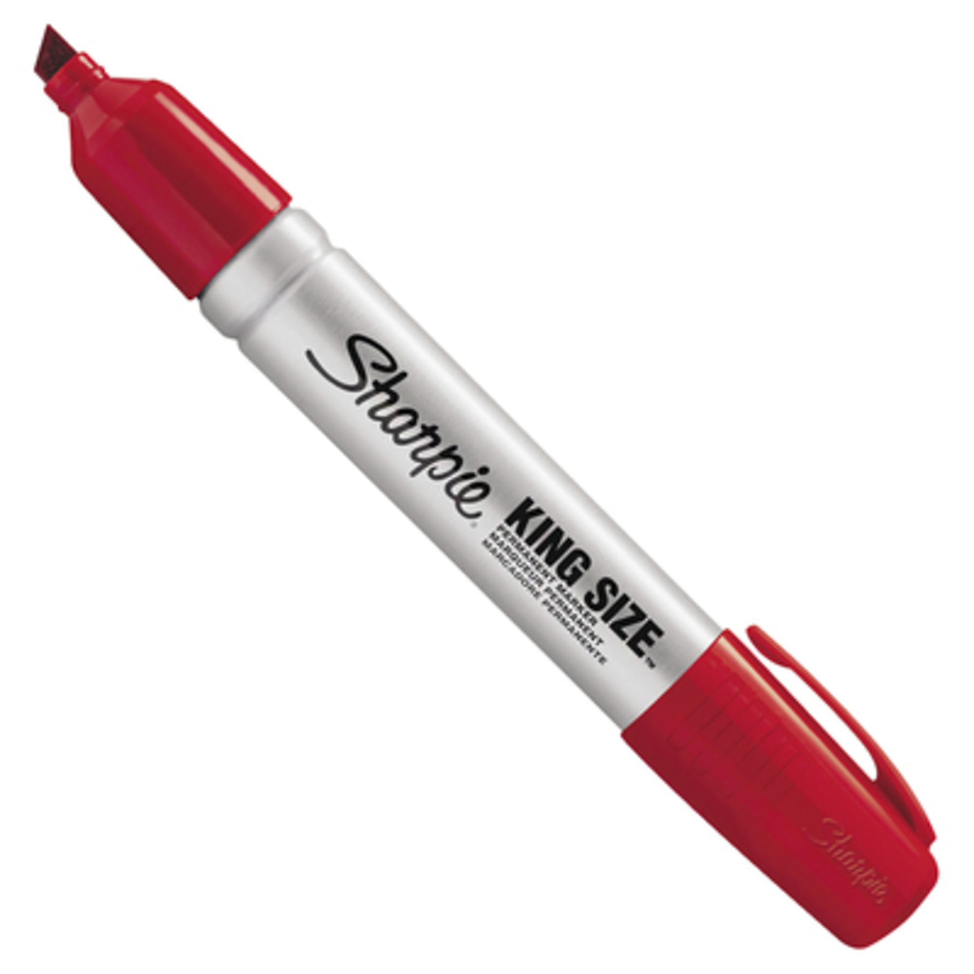 Sharpie King Size Markers - Red, Industrial Strength, 12 Pcs, Model# MK401RD