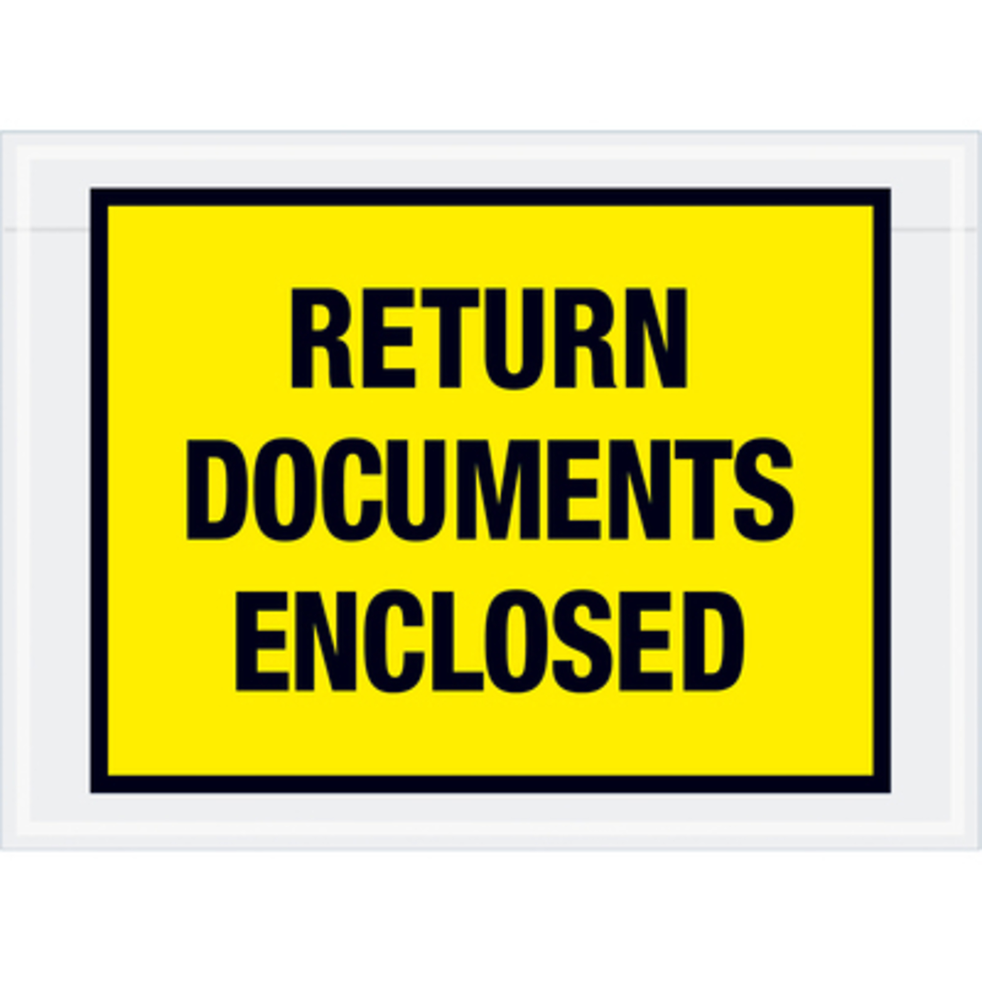 7 1/2 x 5 1/2in. Ylw. "Return Doc.s E" Env.s 1000/CS, Length 7.5 in, Model# PL448