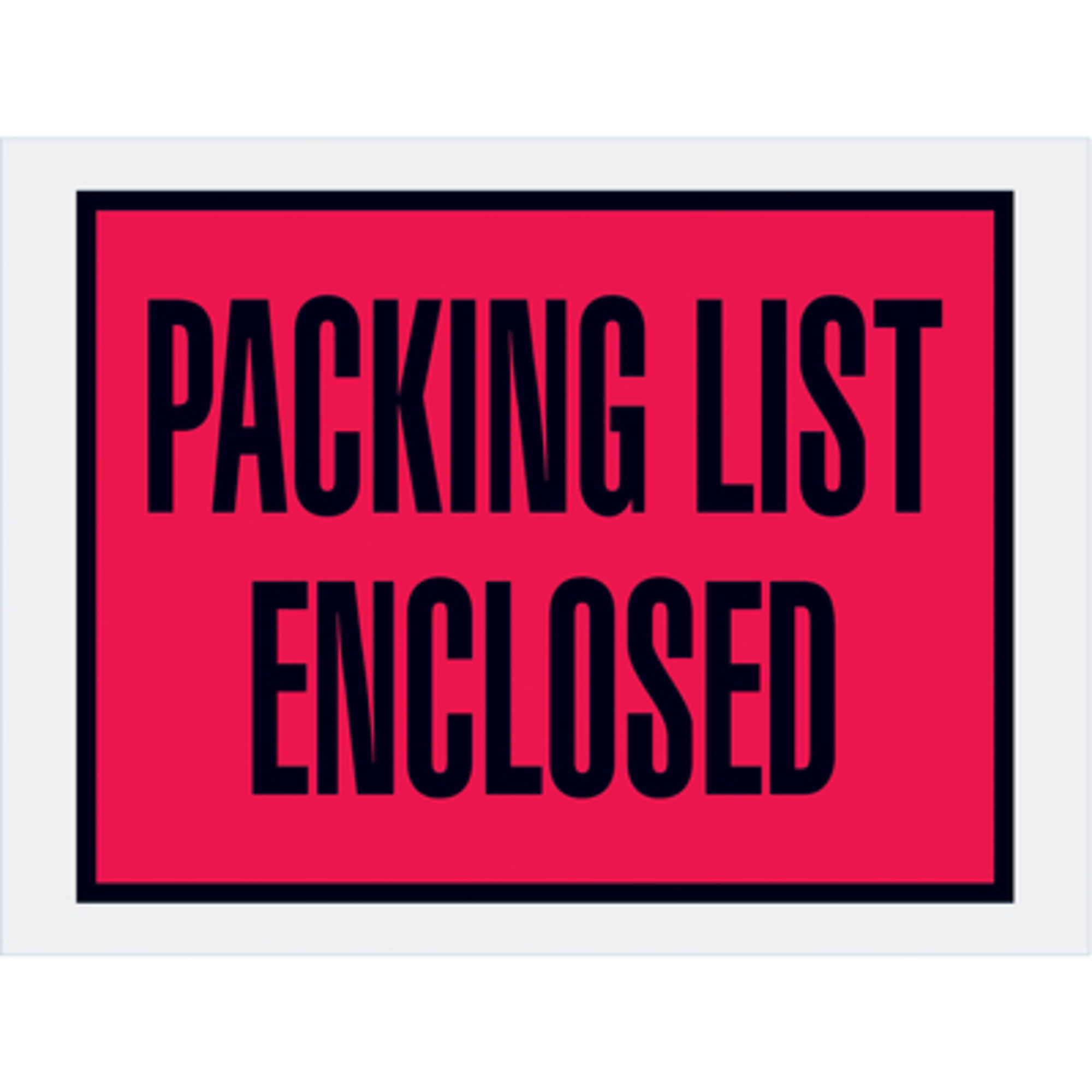 4 1/2 x 6in. Rd. (Open End) "Pkng. LE" Env.s 1000/CS, Length 4.5 in, Model# PL411