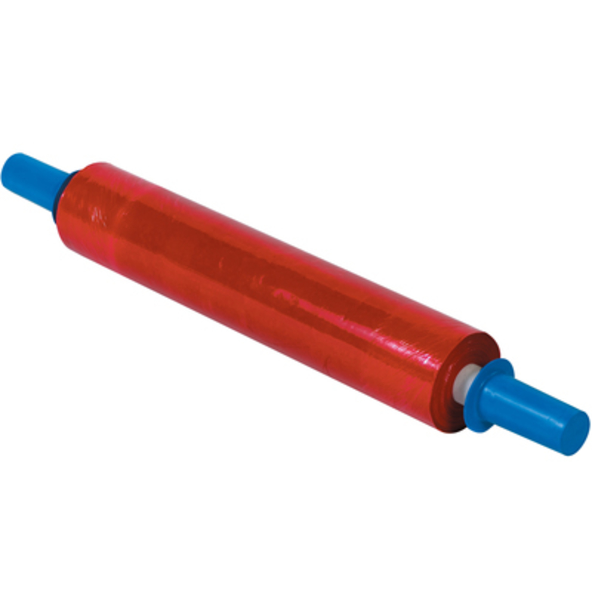 Goodwrappers Colored Cast Stretch Film - 20in. x 80 Ga. x 1000ft., Red, Disposable Handles, 4 Rolls, Model# GOOD20RED