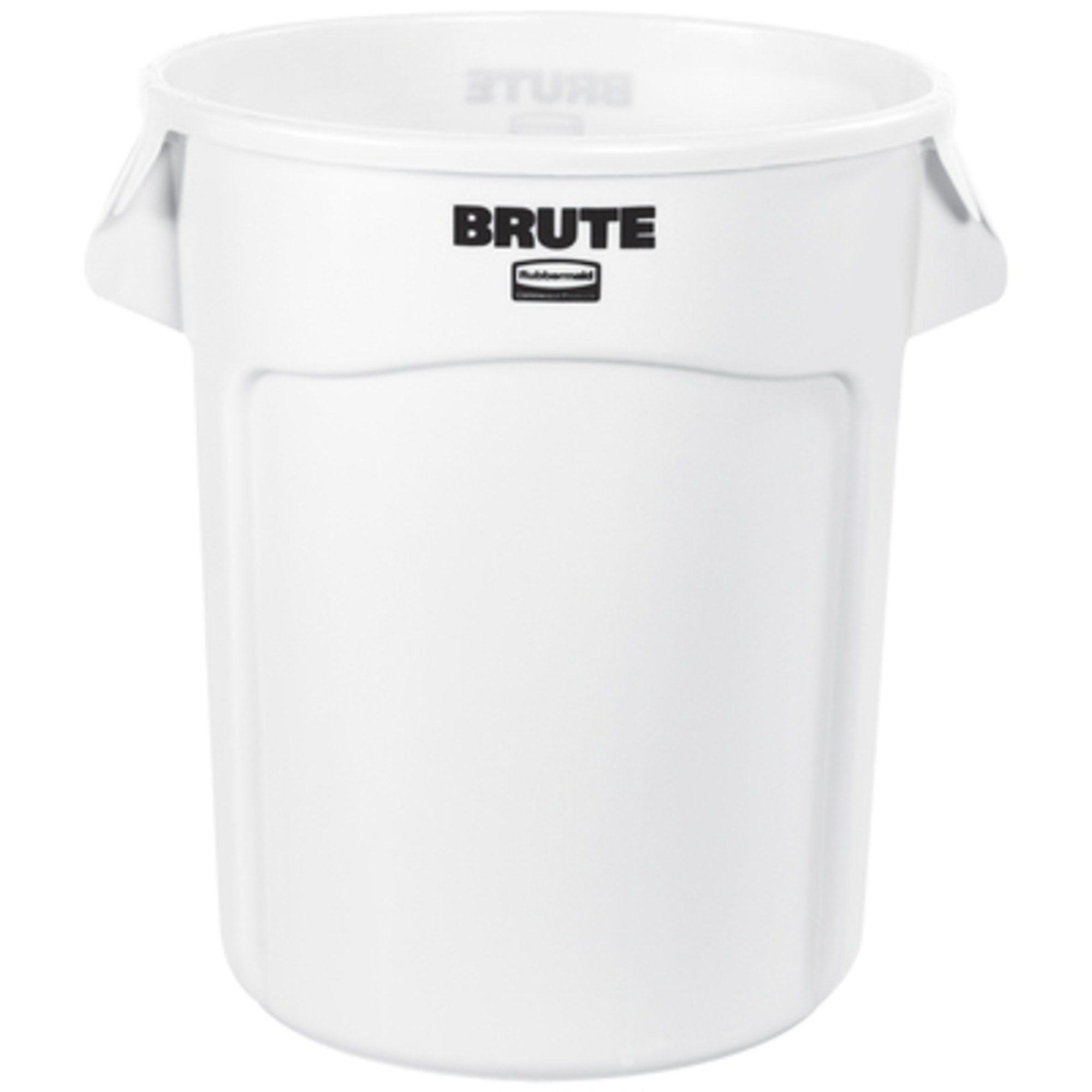 Rubbermaid Brute Trash Can - 20 Gal., Heavy-Duty Plastic, White, Model# RUB320CW