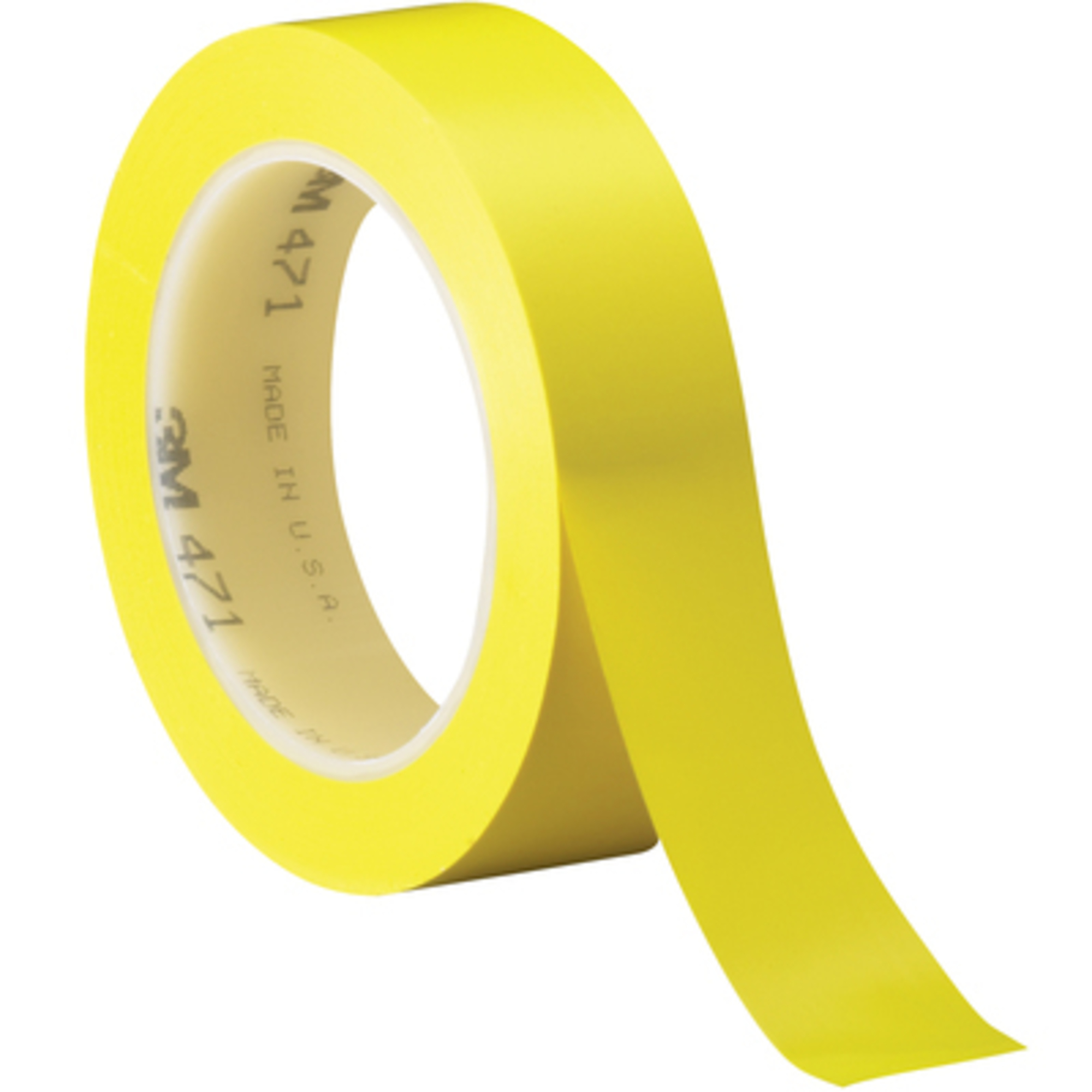 3M, 1in. x 36 yds. Yellow 3M Vinyl Tape 471 36/CS, Model# T965471Y