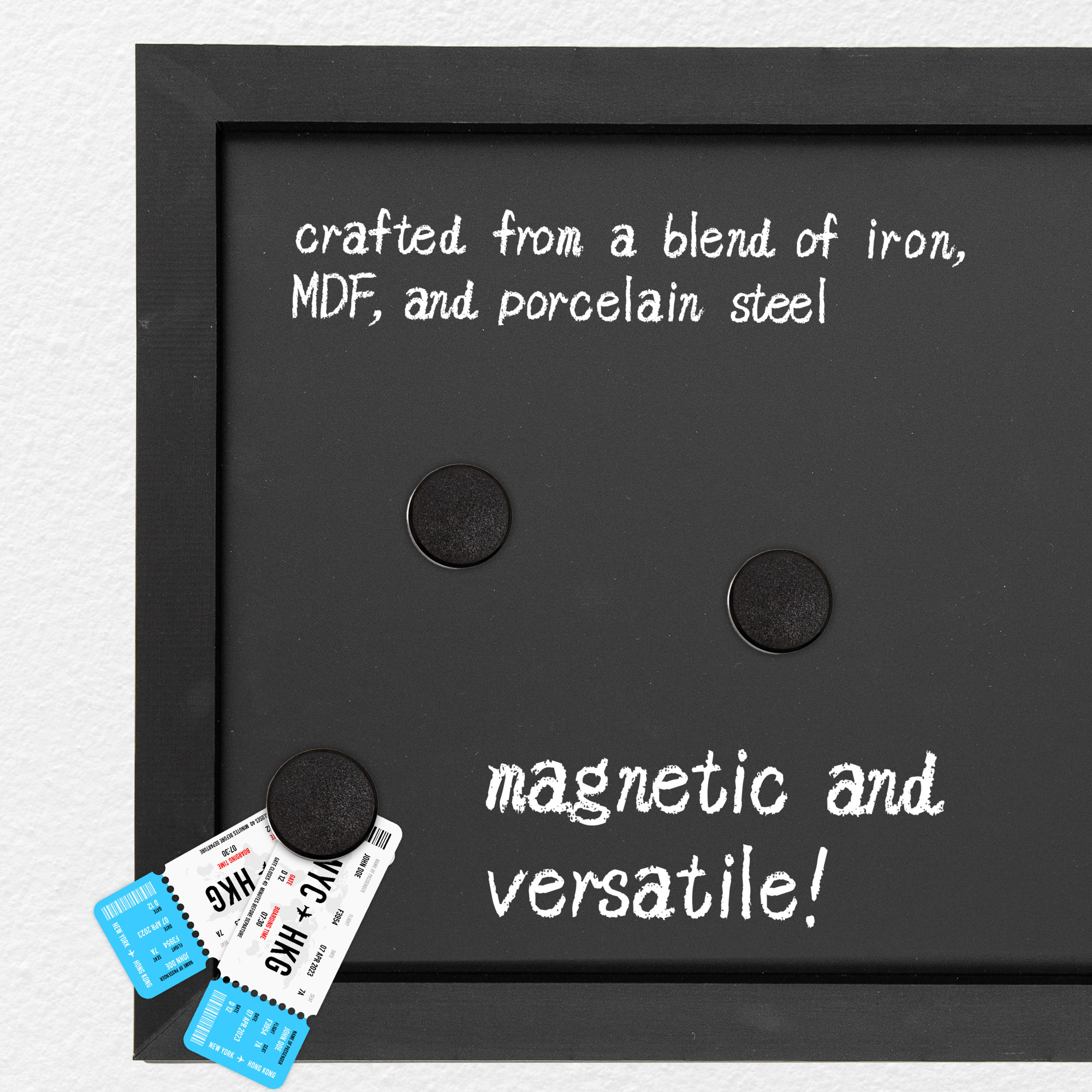 Sunnydaze Decor, 5pk Wall Mount Chalkboard - Black, Color Finish Black ...