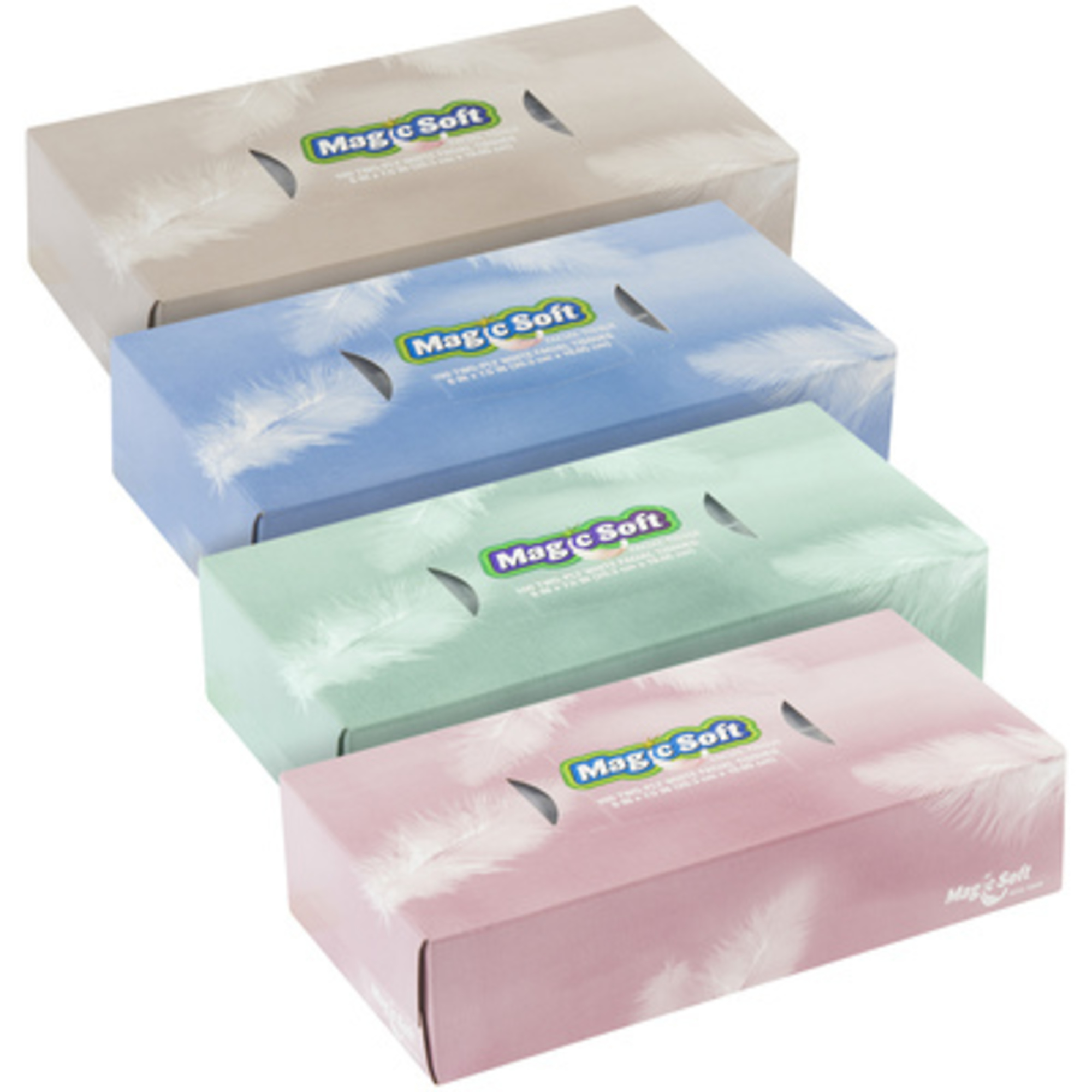 Magic Soft 2-Ply Facial Tissue 30/CS, Color Family White, Model# TT2FT