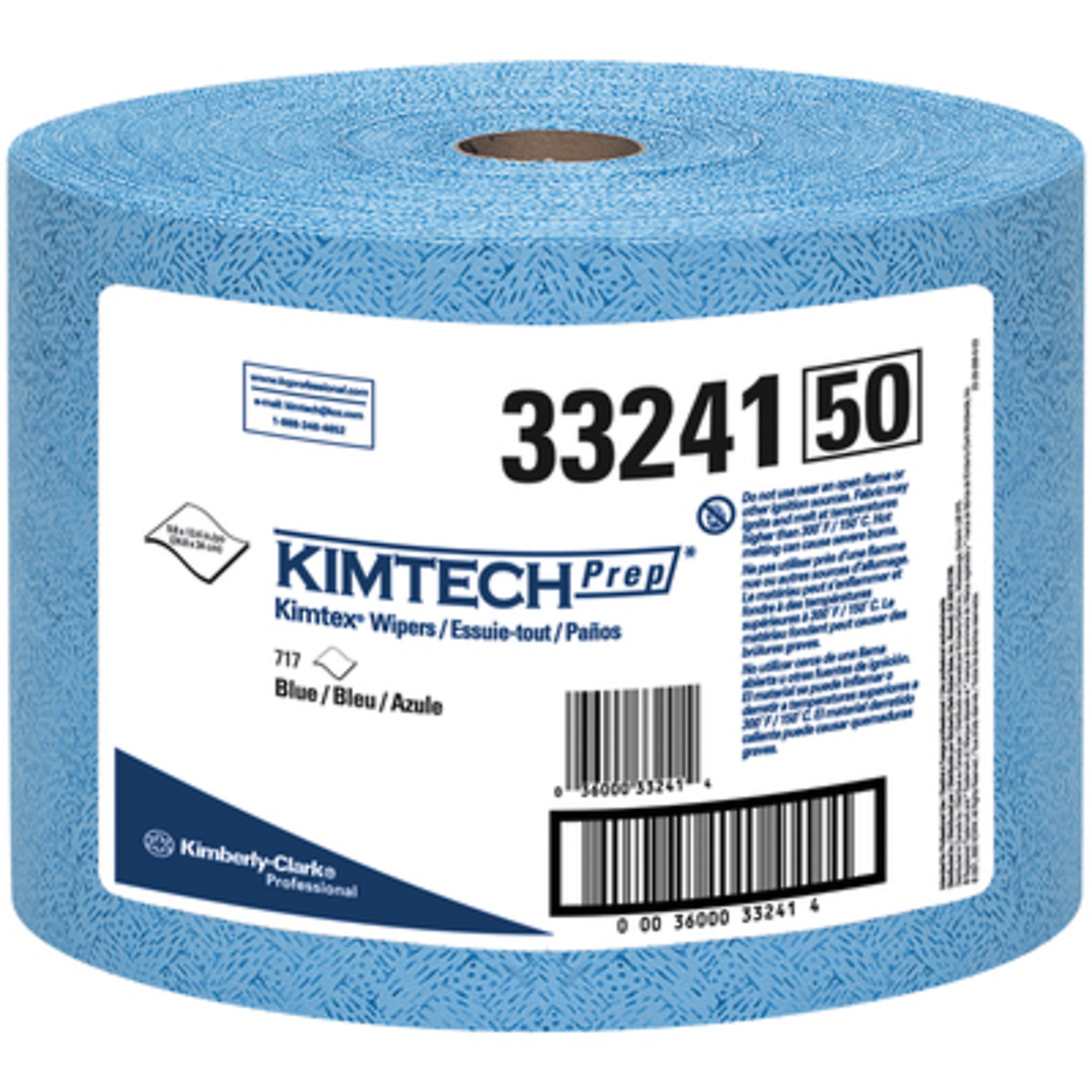Kimtech 9.8 x 13.4in. Prep Jumbo Roll Wipers 1/CS, Color Family Blue, Included (qty.) 1 Model# KW137