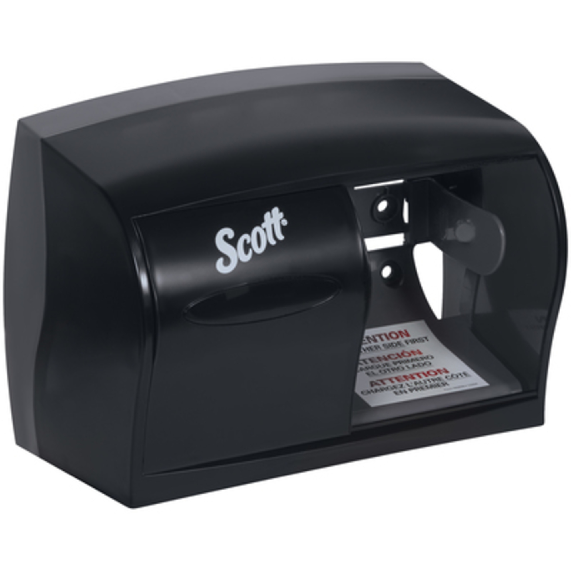 Scott Coreless Bathroom Tissue Dispenser - Black, Holds Two Rolls, Model# TTD145