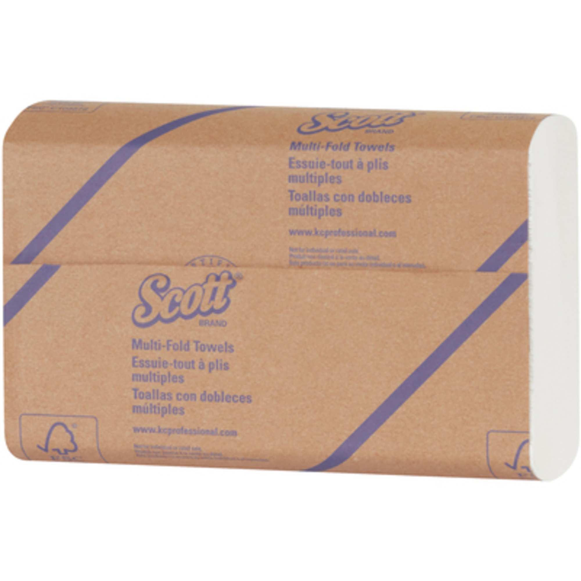 Scott Surpass White Multi-Fold Towels - 20/Case, Fits Standard Dispensers, Model# TTWMTS