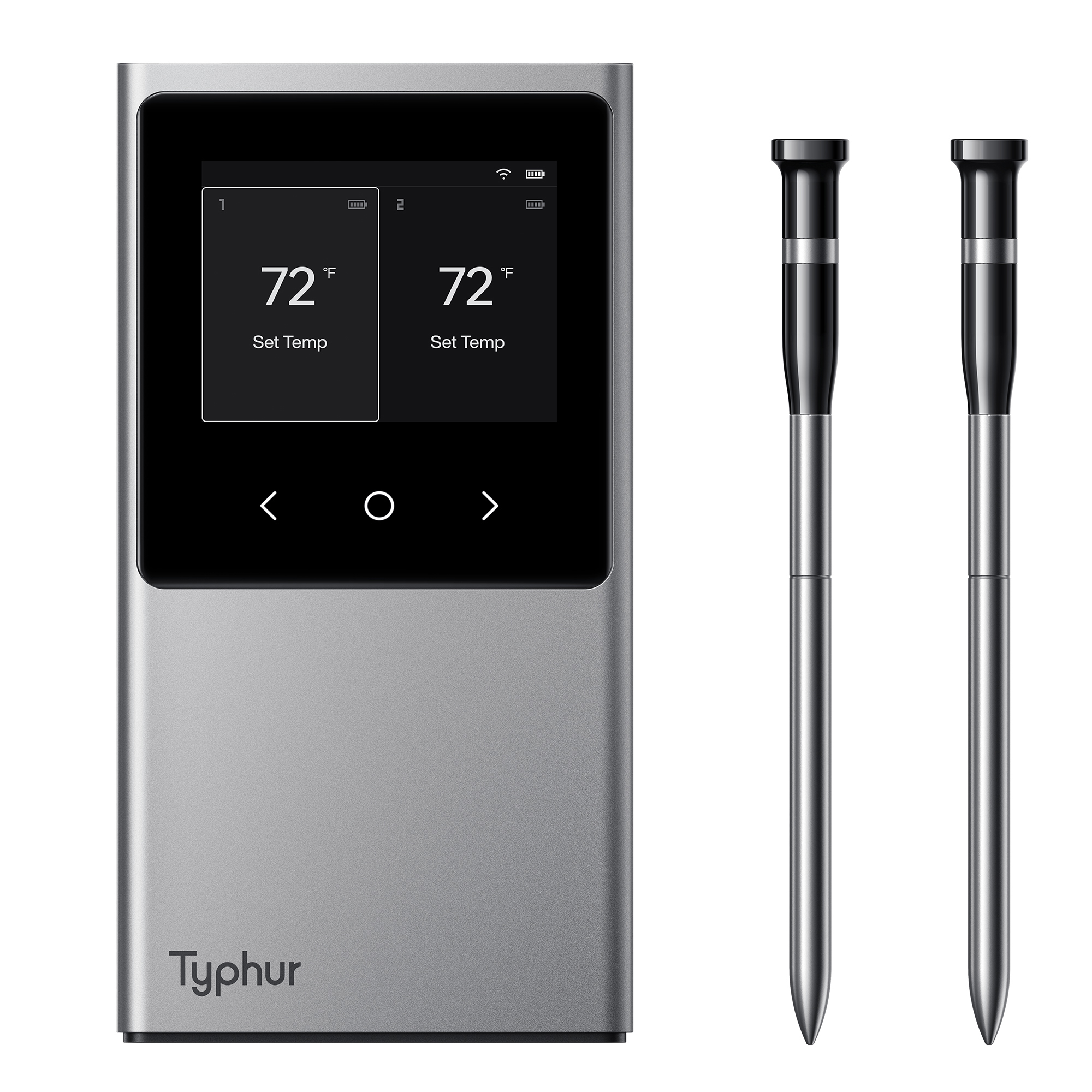 Typhur Sync Dual Wireless Meat Thermometer - 2 Probes, Bluetooth 5.4, Wi-Fi, IP67 Waterproof, Model# WT03
