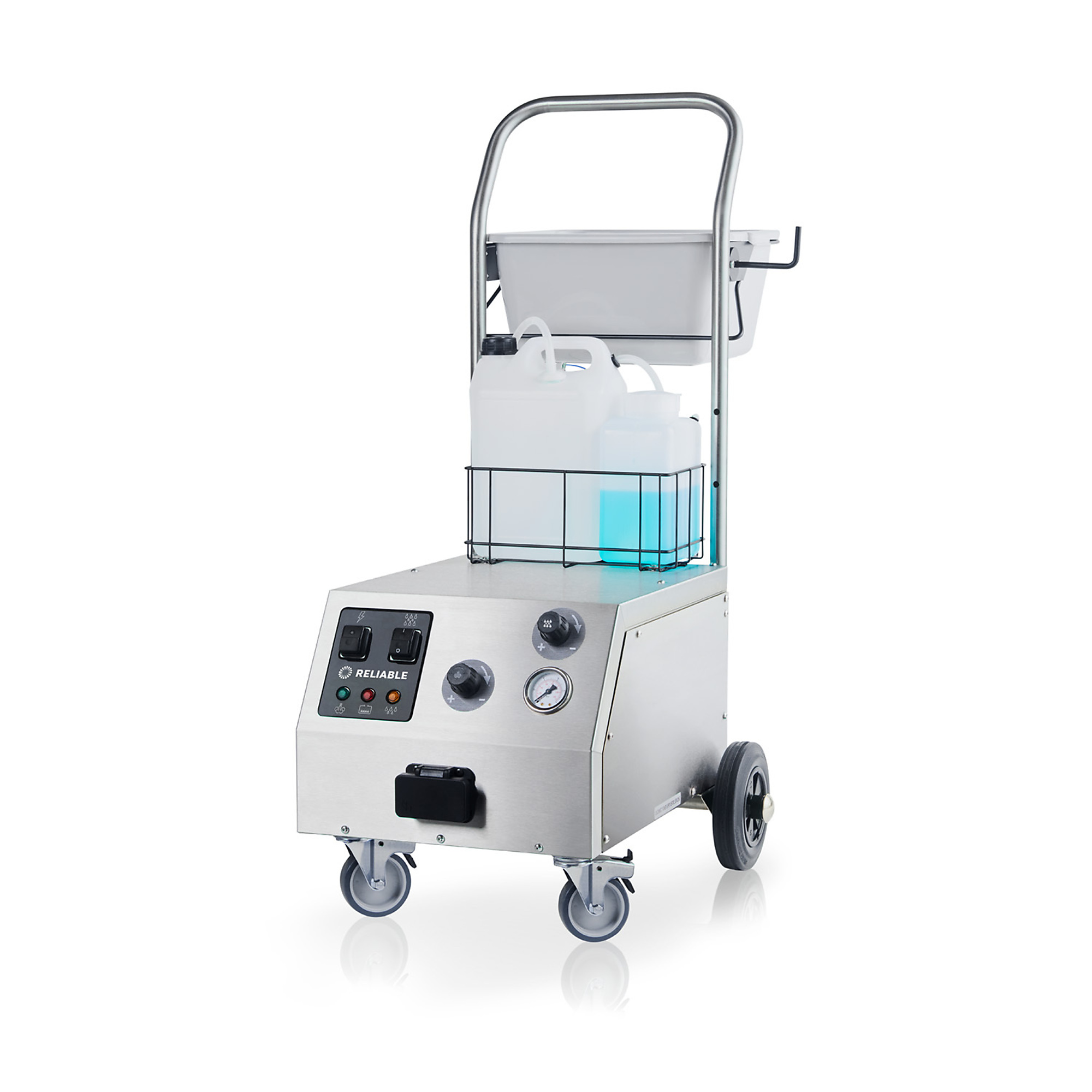 Reliable, TANDEM PRO 2000CC STEAM CLEANER, Capacity 1.32 Gal, Max. Steam Pressure 87 PSI, Model# 2000CC