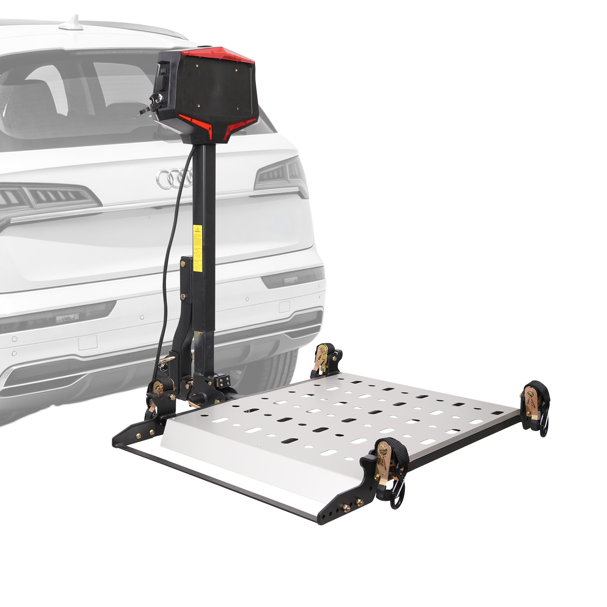 Rockland Electric Wheelchair/Scooter Carrier - 350-Lb. Capacity, Steel, Foldable, 2in. Receiver
