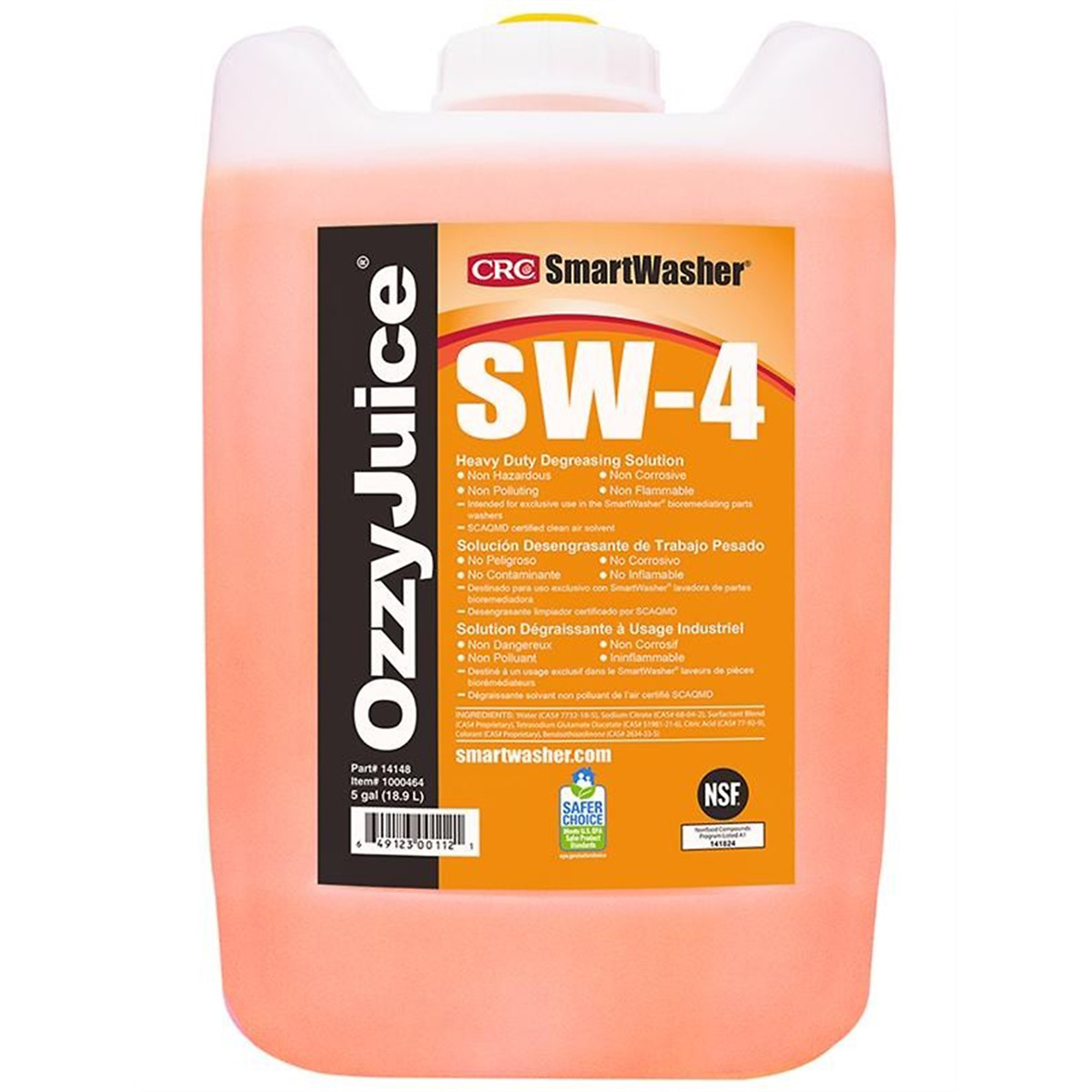 CRC Industries Ozzy Juice HD Degreasing Solution — 5 Gal., Model# CRC14148