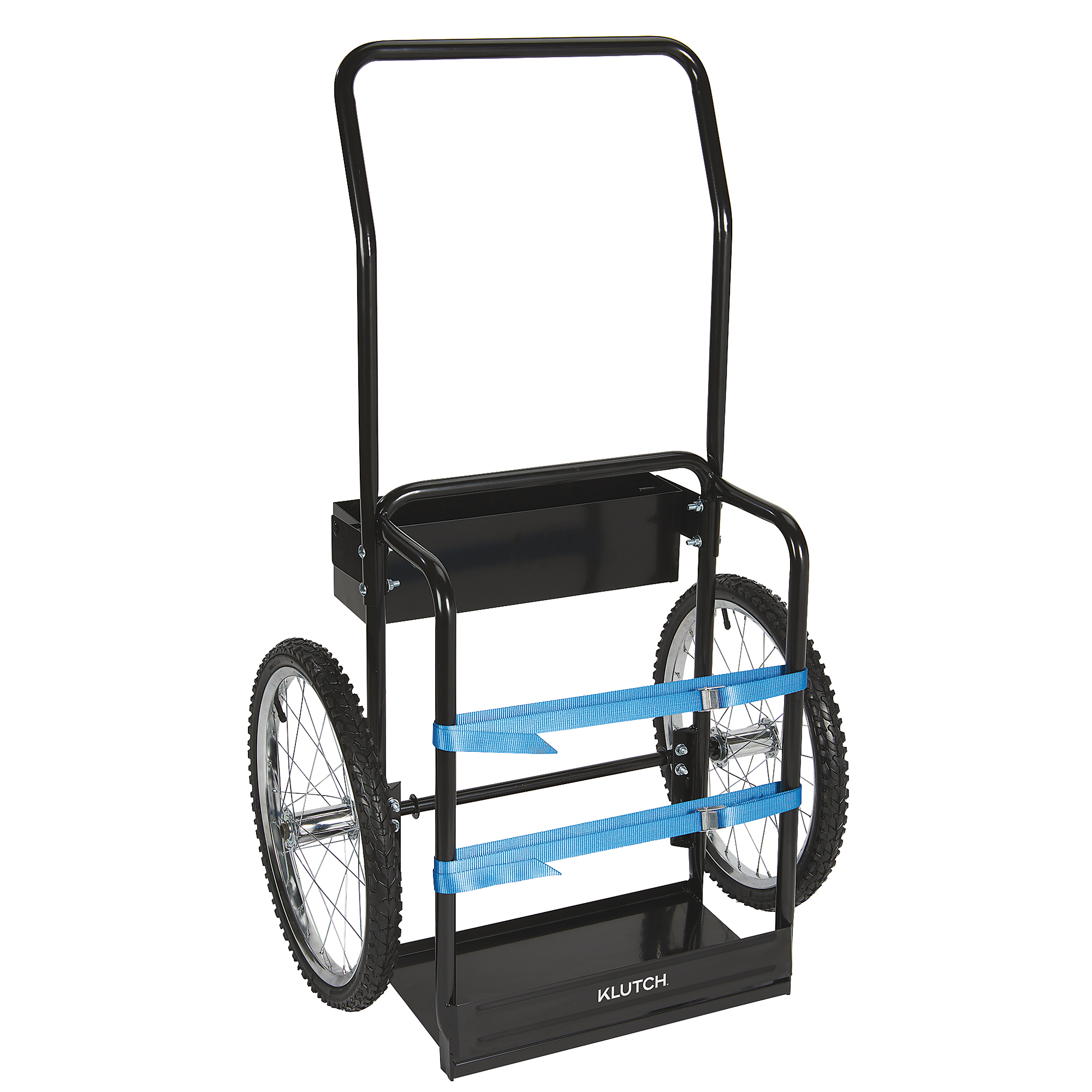 Klutch Hi-Axle Welding Cylinder Cart, 220-Lb. Capacity, 20in. Wheels
