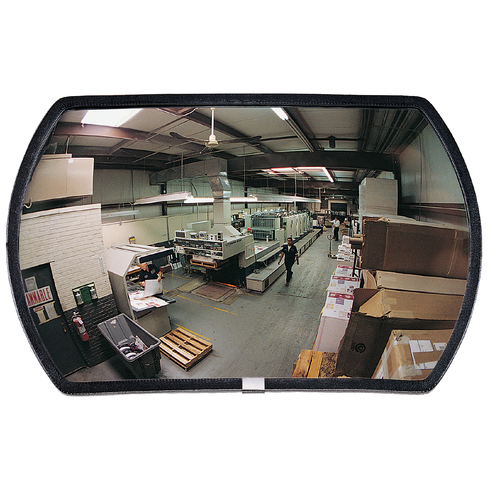 See All Indoor Convex Mirror - 15in. x 24in., Plastic, 24in. Diameter, 26ft. View, Lightweight, Model# PLX1524