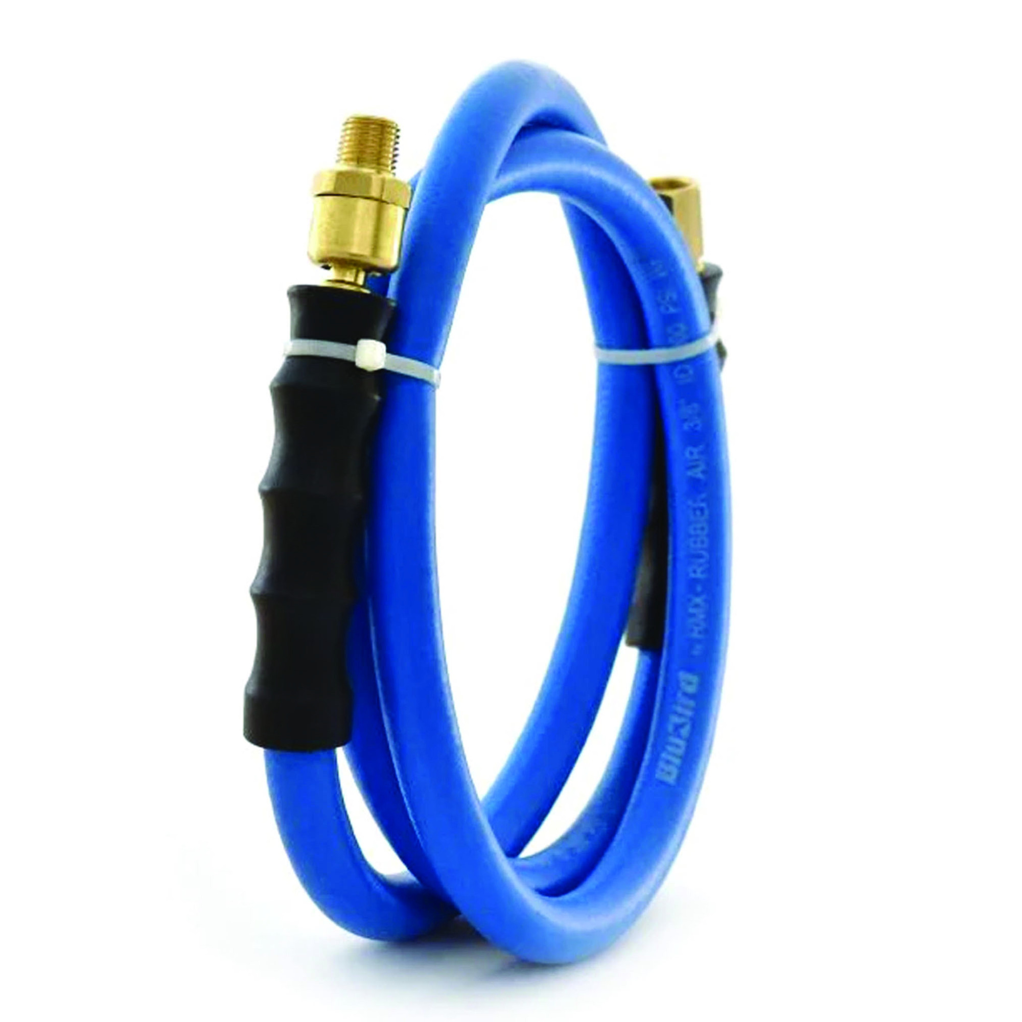 BluBird, Rubber Air Hose Lead In 3/8in.x3ft., Hose Diameter 3/8 in, Hose Length 3 ft, Model# BBLD3803