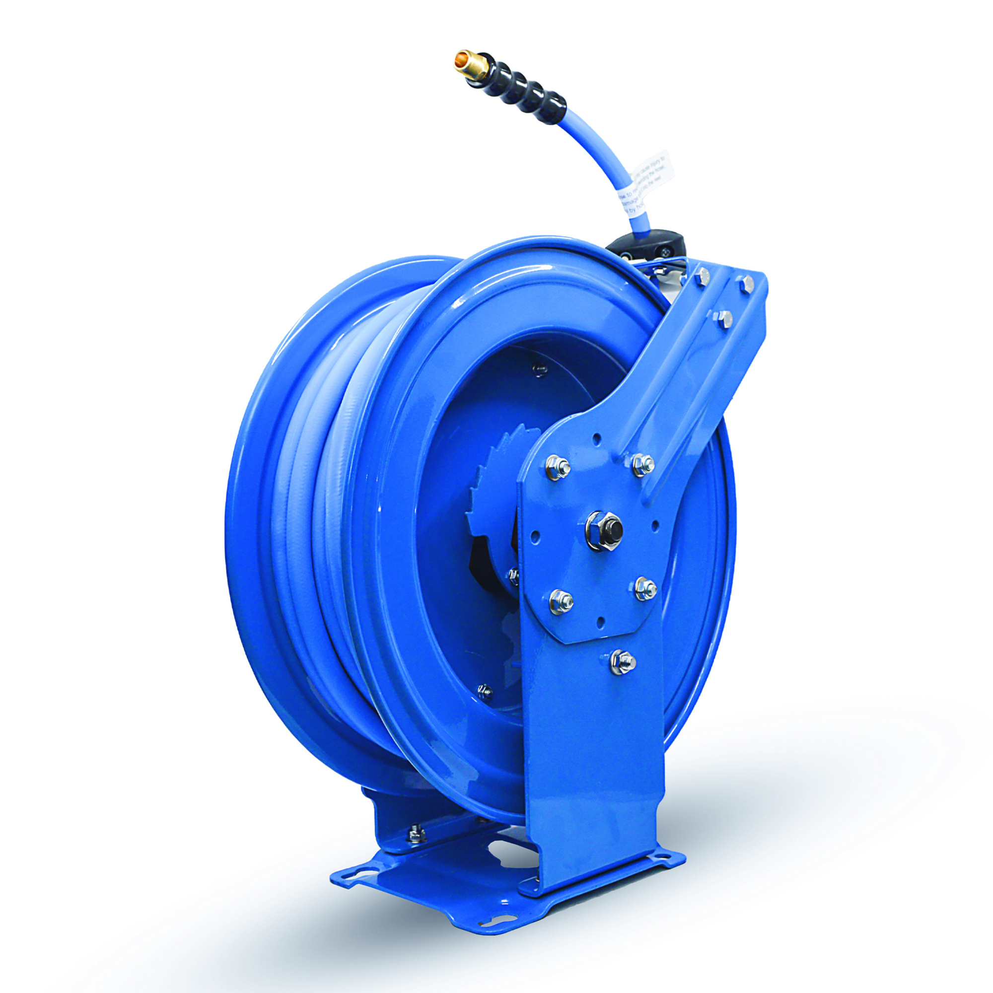 BluBird, Rubber Air Hose Reel DA Assembly 3/8in.x50ft., Hose Diameter 3/8 in, Hose Length 50 ft, Model# BBRDA3850