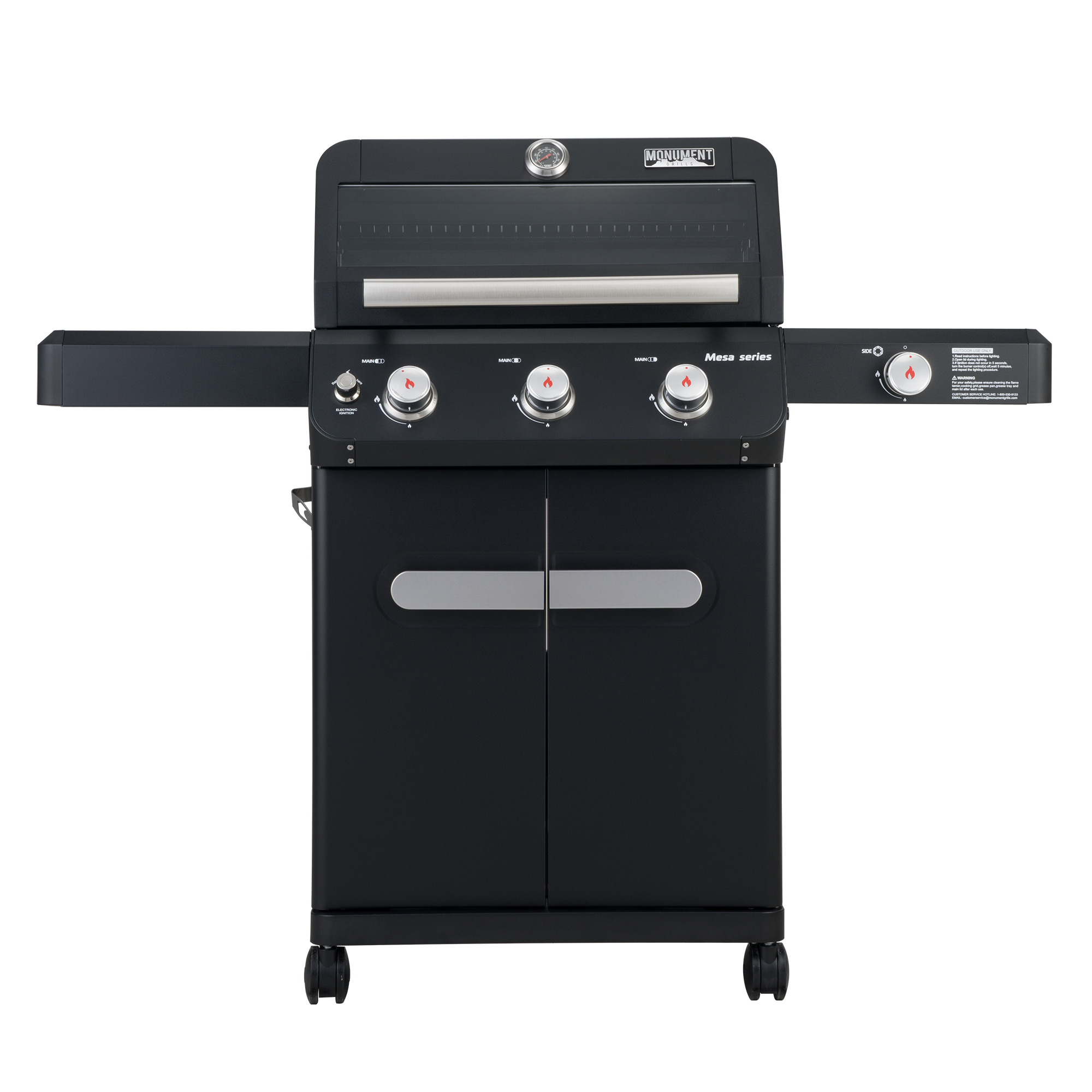 Monument Grills, Black Mesa 3 Burner Grill, Fuel Type Propane, Capacity 20 Gal, Model# M325