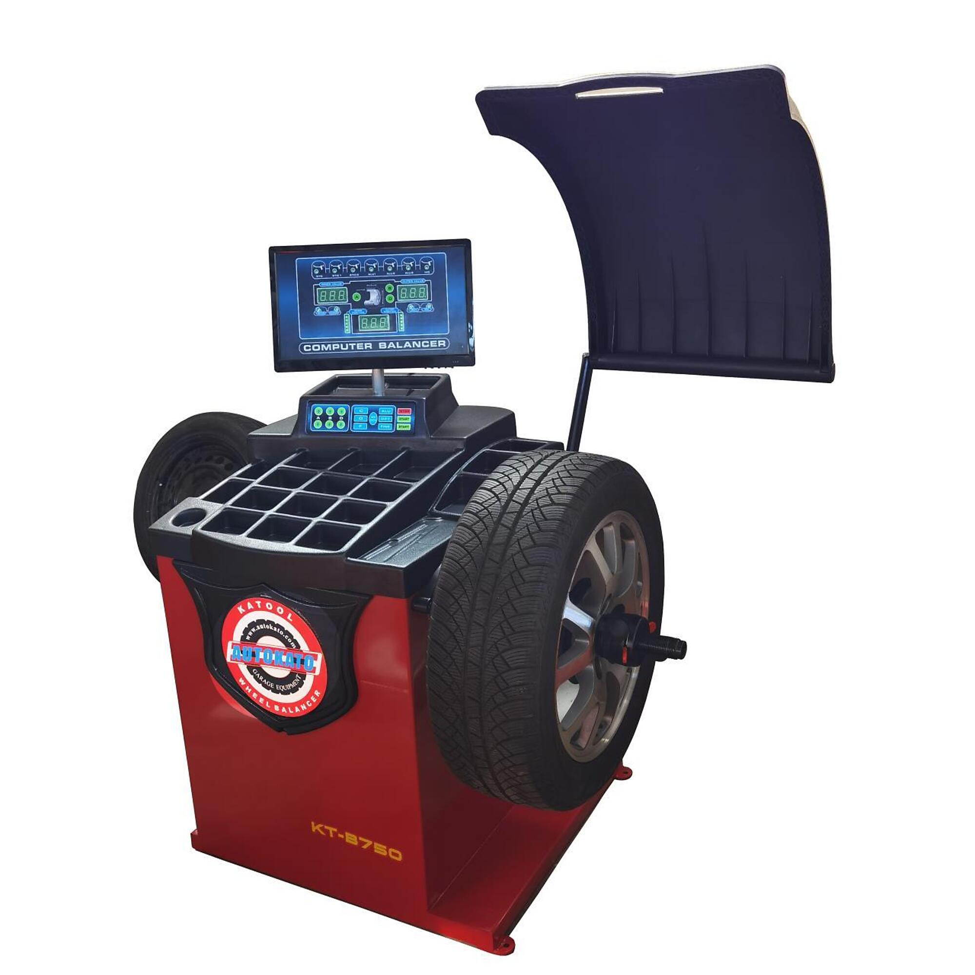 KATOOL, Wheel Balancer Single Phase, Max. Rim Width 15in., Tire Diameter 39in., Model# KT-B750