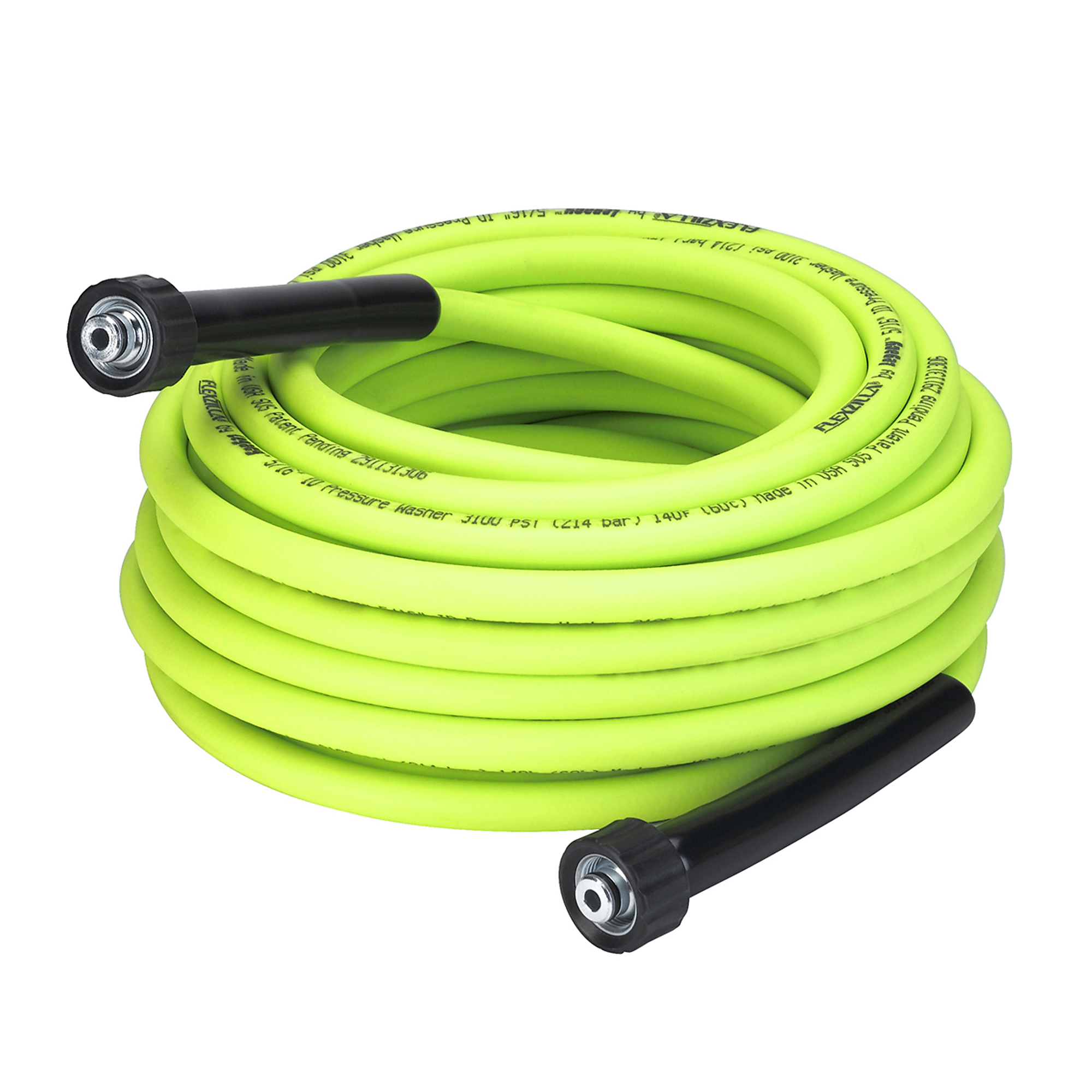 Legacy Flexzilla®, Pressure Washer Hose, 5/16in. x 50ft., 3100 PSI, Diameter 5/16 in, Length 50 ft, Max. PSI 3100 Model# HFZPW3550M-E