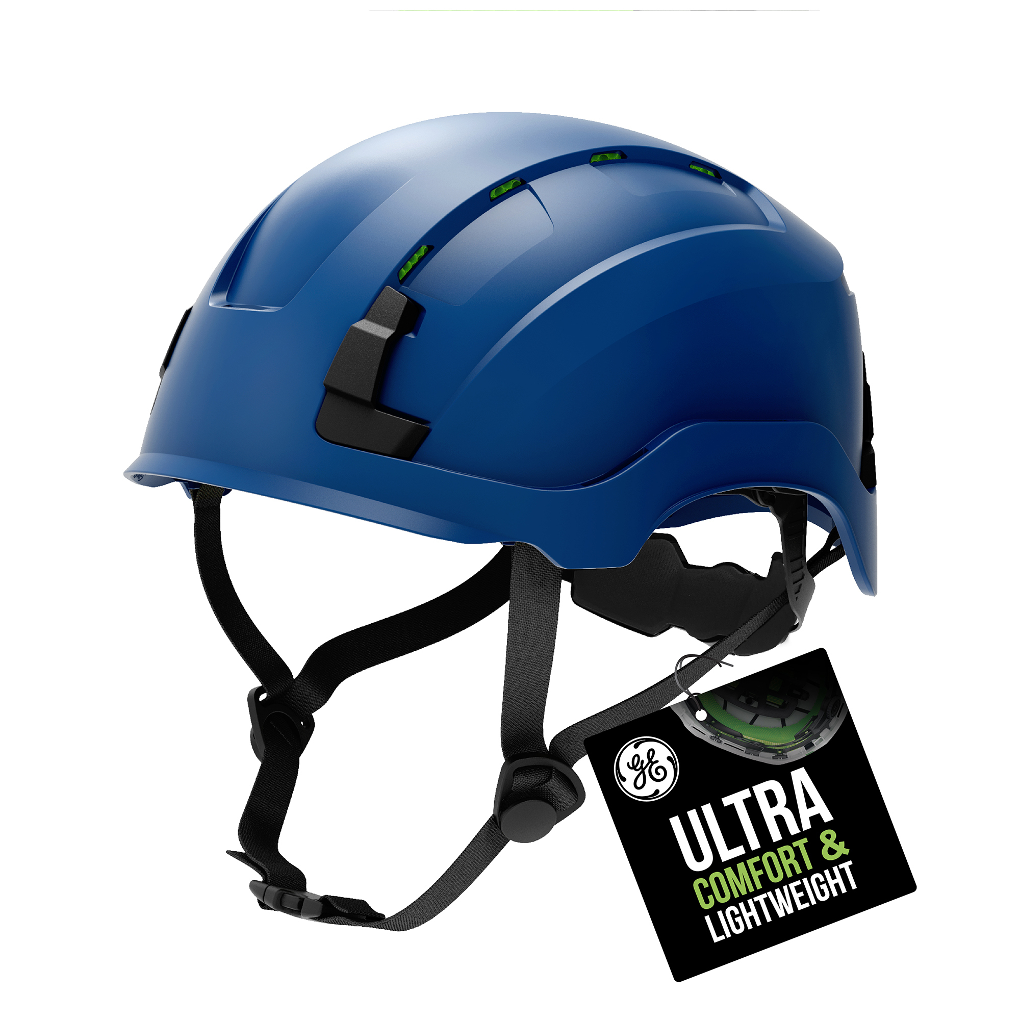 General Electric, SAFETY HELMET TYPE 2 VENTED-BLUE, Model# GH500B