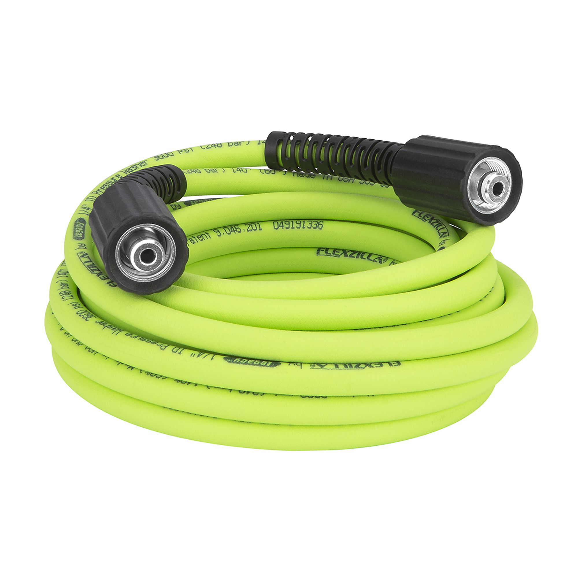 Legacy Flexzilla®, Pressure Washer Hose, 1/4in. x 25’, 3600 PSI, Diameter 1/4 in, Length 25 ft, Max. PSI 3600 Model# HFZPW36425M-E
