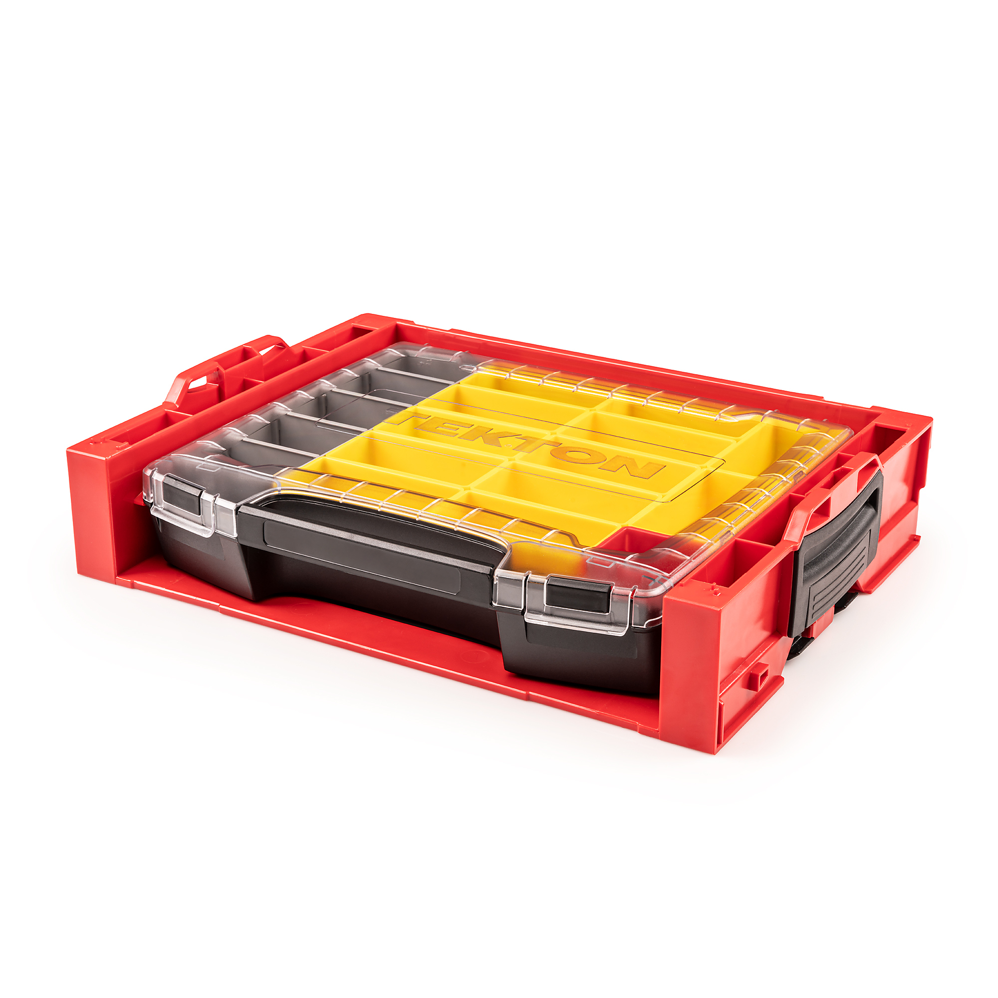 TEKTON Lidded Drawer (i-BOXX) with 14-Piece Organizer Bin Set in Stacking Drawer Rack | OLB94023