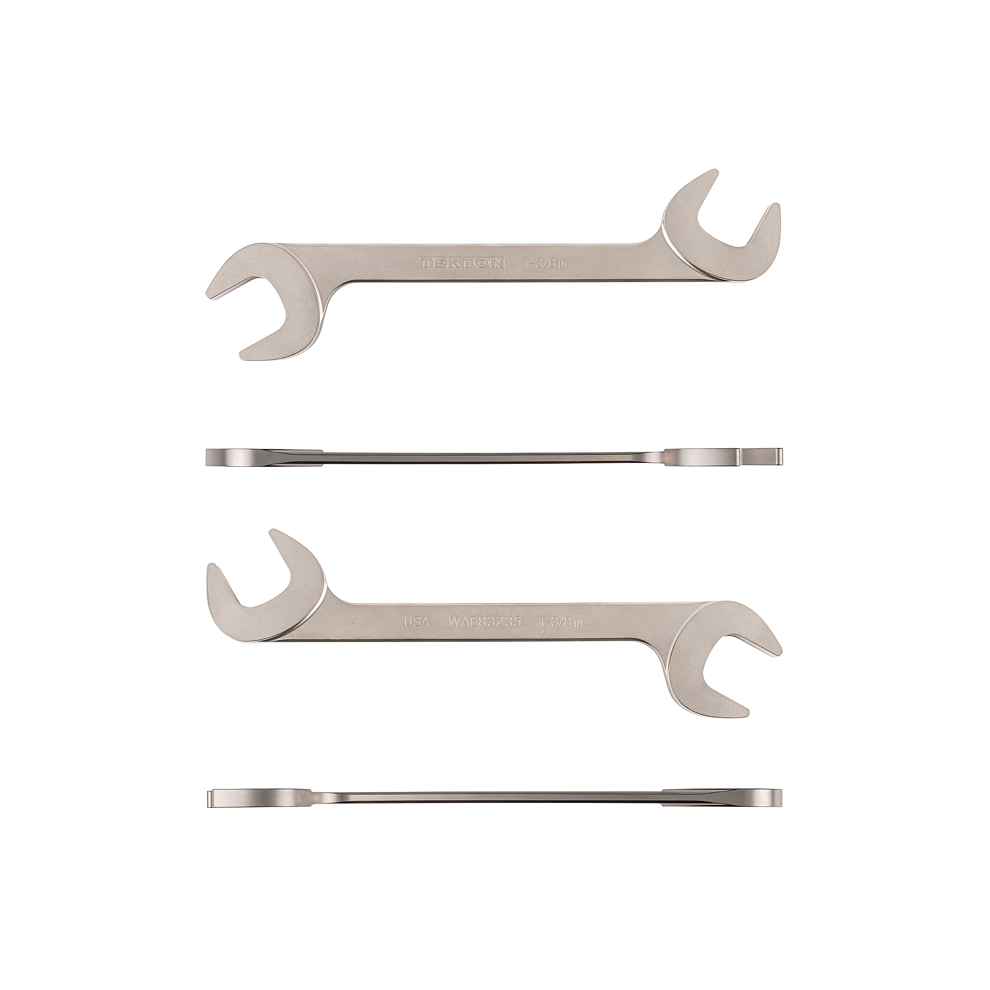 TEKTON 1-3/8-Inch Combination Wrench – 12-Point Box End, 15-Degree Offset Open End, Chrome Vanadium Steel With Mirror Finish