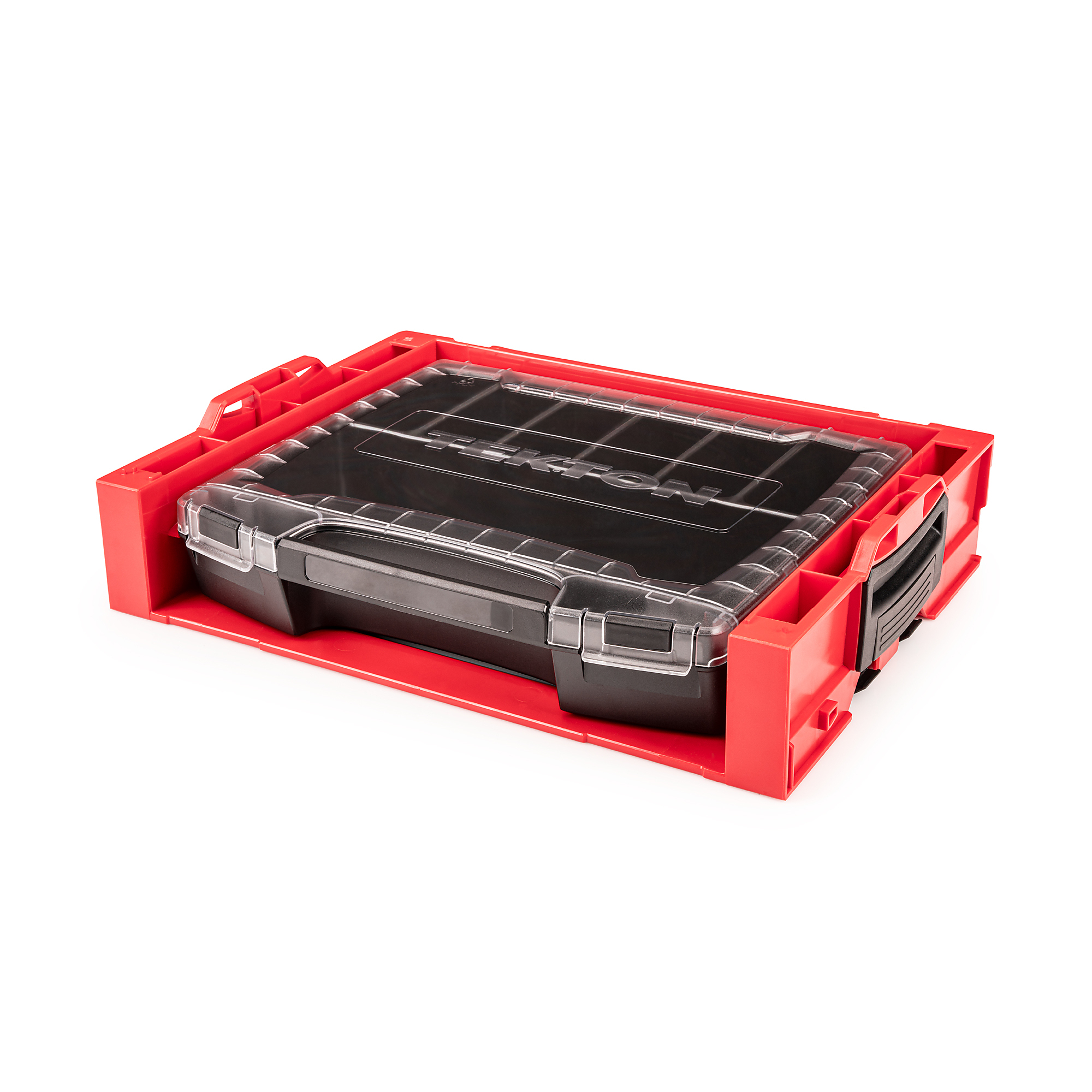 TEKTON Lidded Drawer (i-BOXX) with 7-Cavity Parts Tray and Stacking Drawer Rack | OLB94002