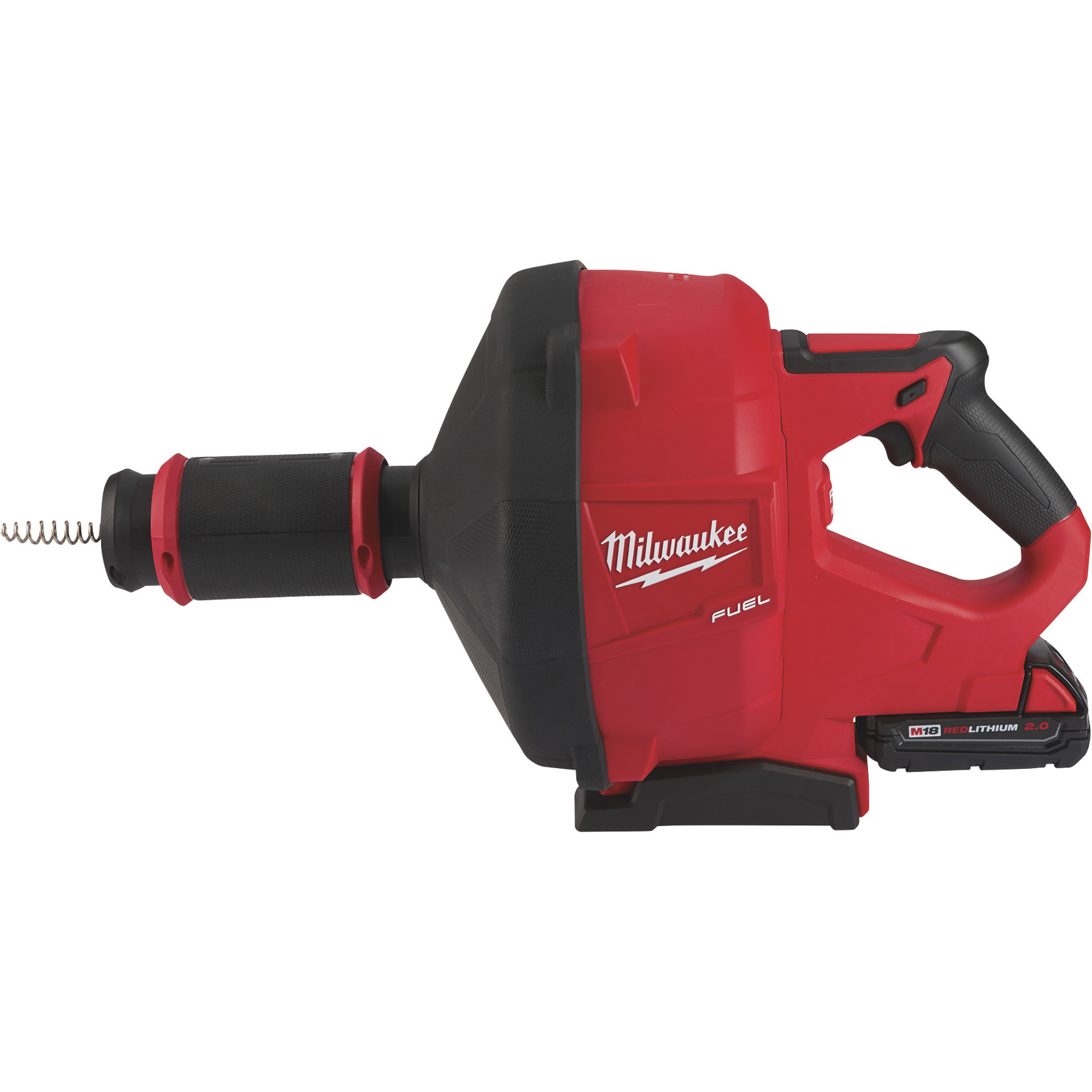 Milwaukee M18 FUEL Li-Ion Cordless Drain Snake Kit with Cable-Drive Locking  Feed System — With 5/16in. x 35ft. Cable, 1 Battery, Model# 2772A-21