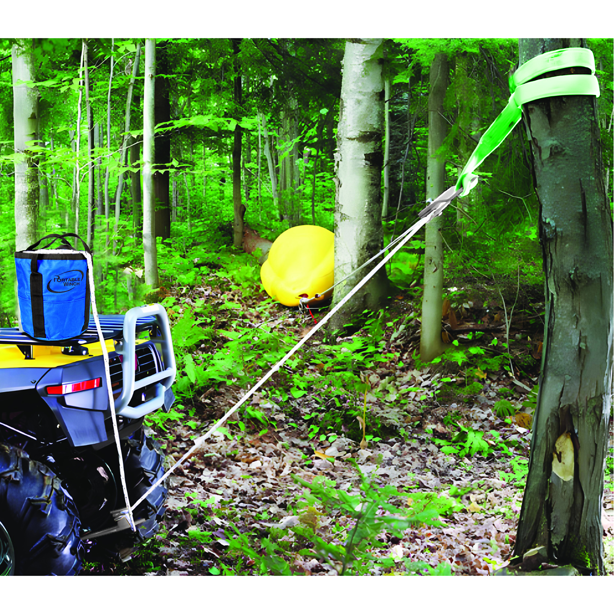 Portable Winch, All-Terrain Rigging Kit for Logs, Weight Capacity 4000 ...