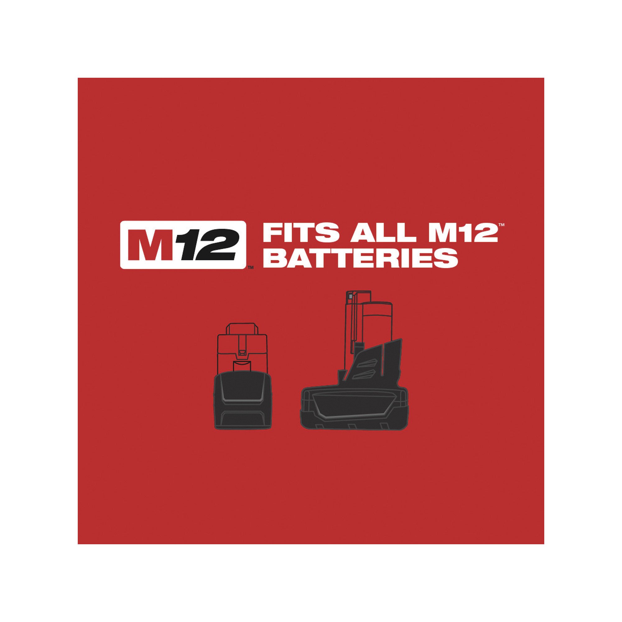 Milwaukee M12 1/4in. Hex Right Angle Impact Driver Kit — With 1 Battery ...