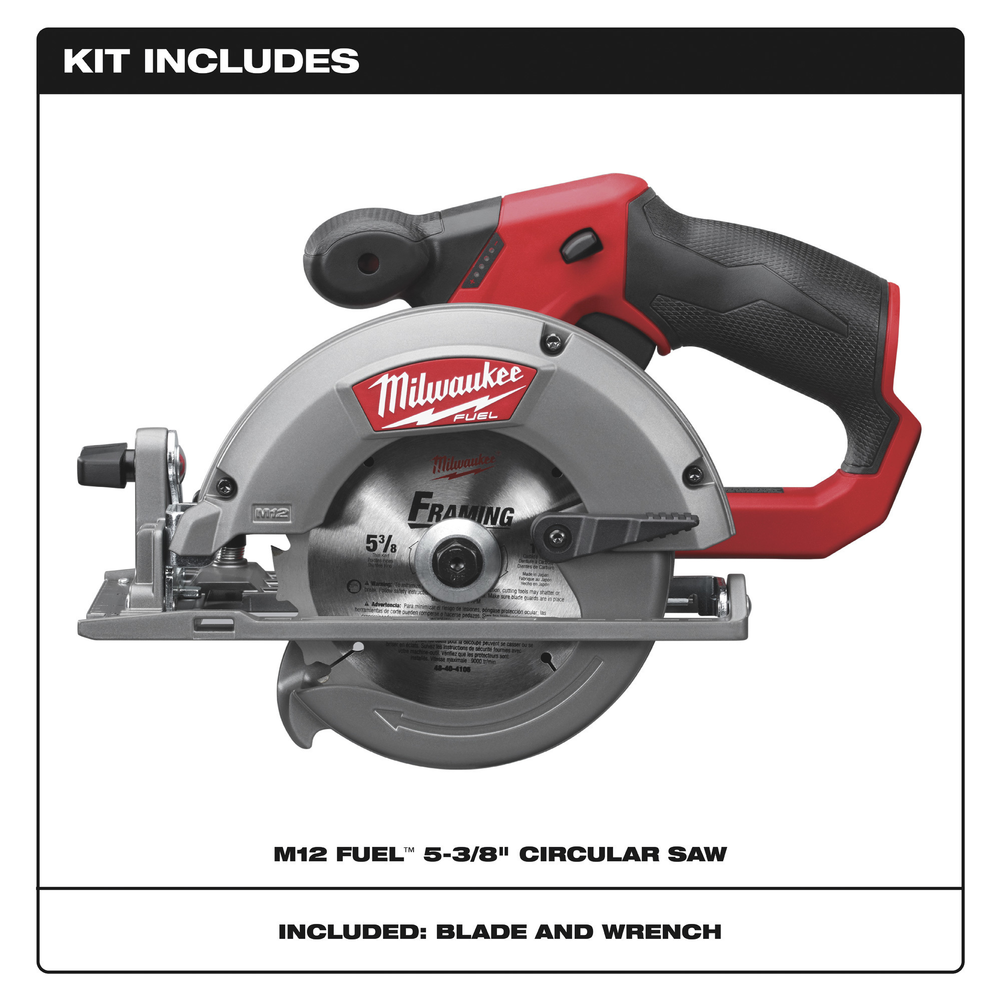 Milwaukee M12 FUEL Circular Saw Tool Only 5 3 8in. Model 2530 20 Northern Tool