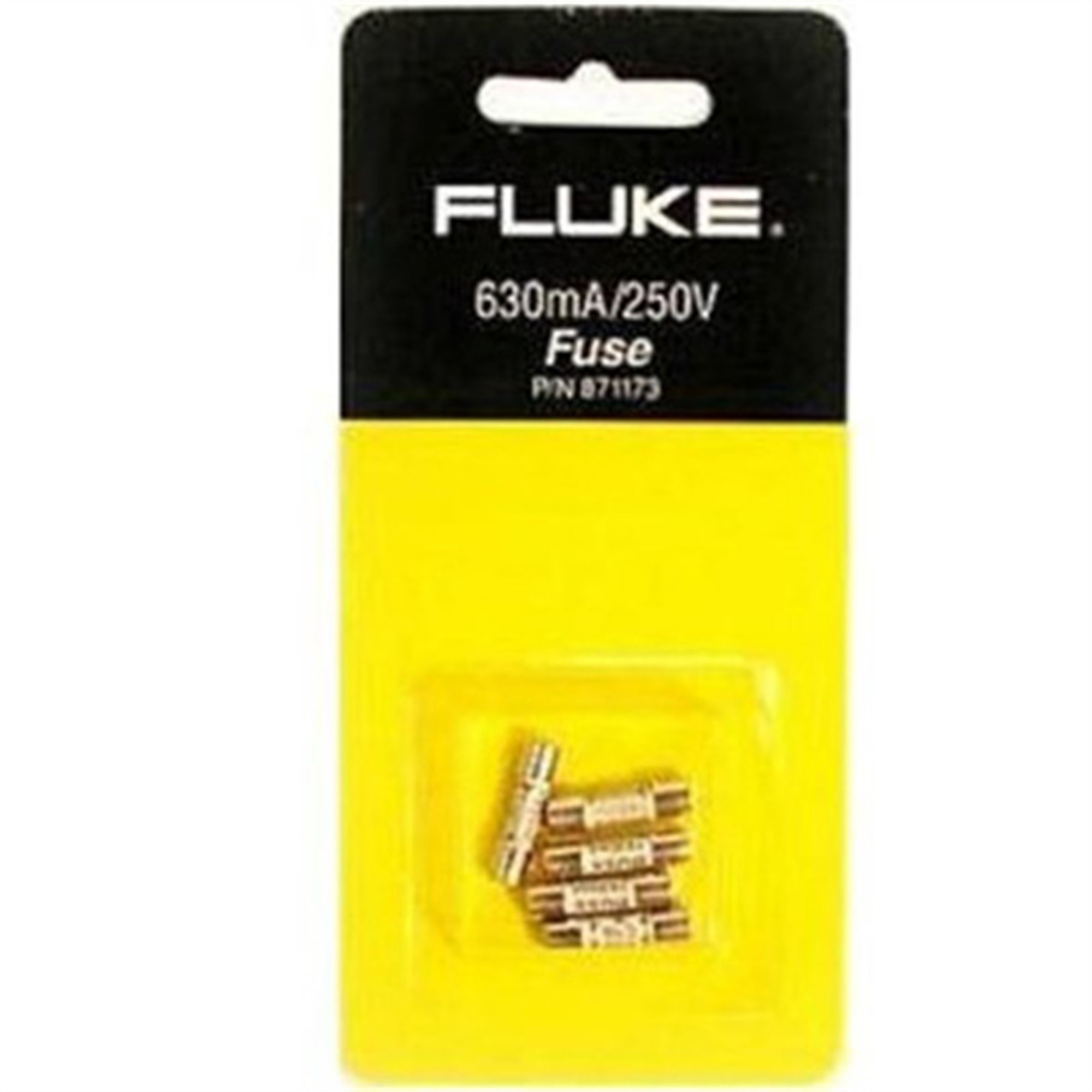 Fluke Fuse — 630mA/250V, 5 Pcs, Model# FLU871173
