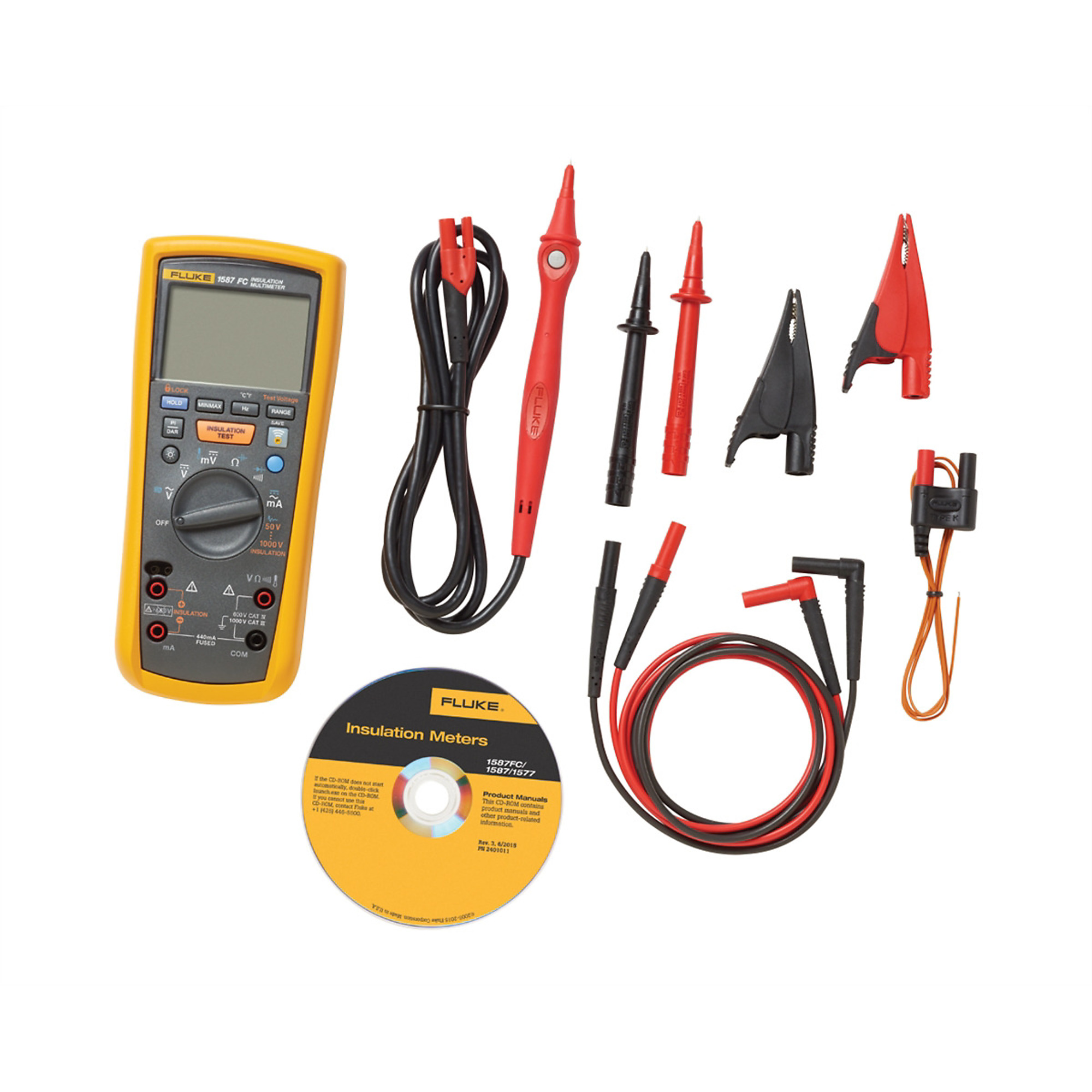 Fluke Insulation Multimeter with Fluke Connect — 2-in-1, Model# FLU1587FC