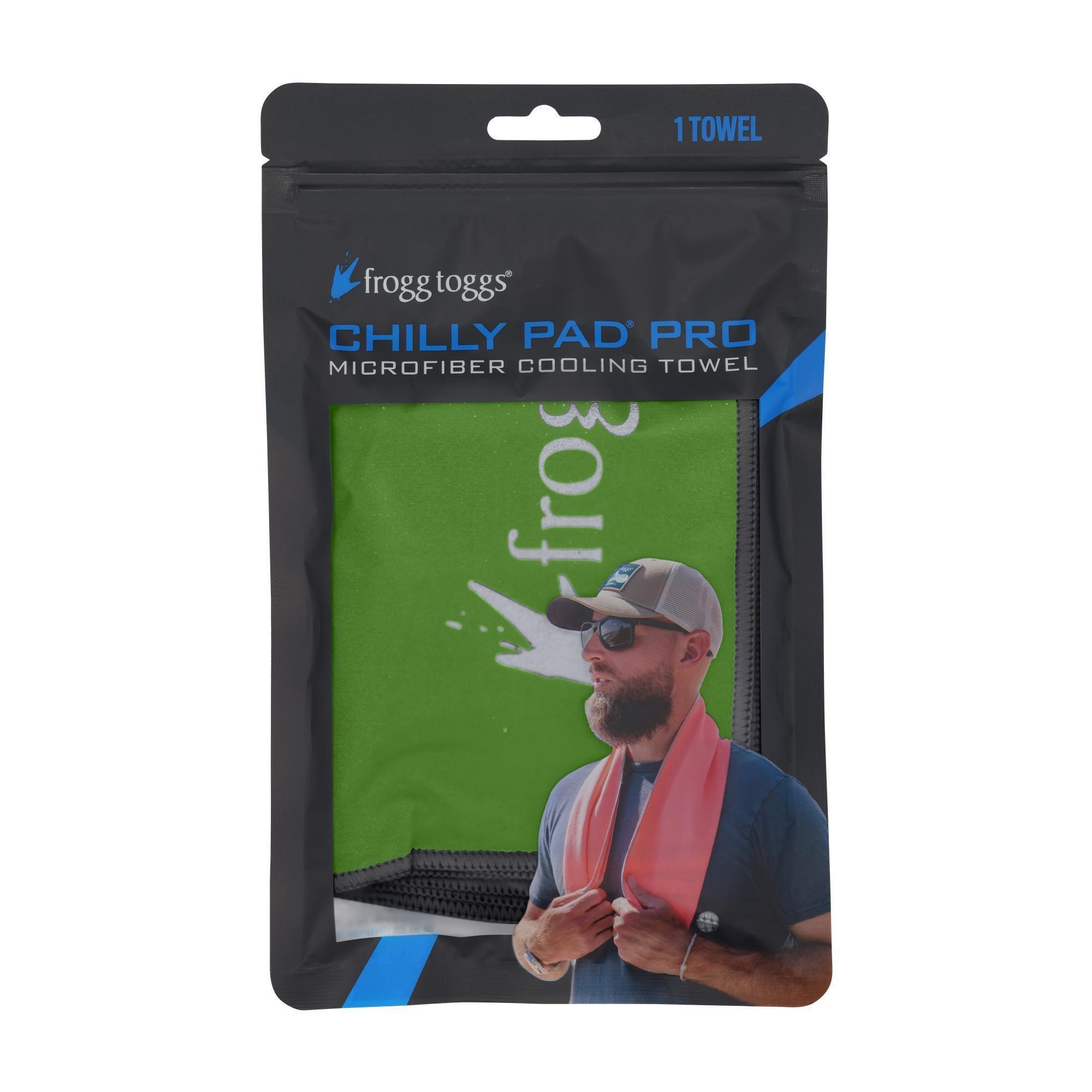 frogg toggs, Chilly Pad PRO Microfiber Cooling Towel,HiVisGreen, Model# 3CPPMCT-502