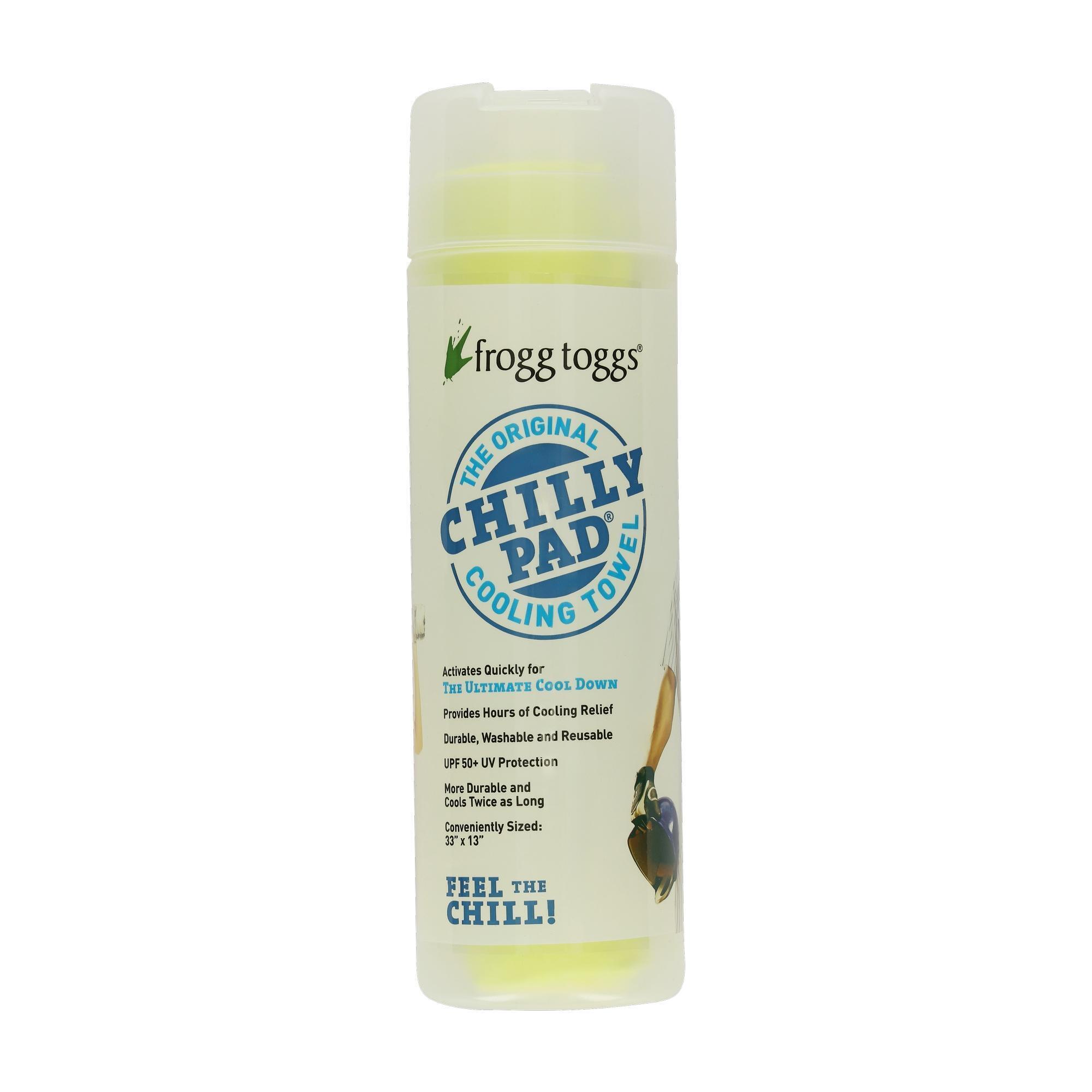 frogg toggs, Chilly Pad Cooling Towel | HiVis Yellow | One Size, Model# CP100-47