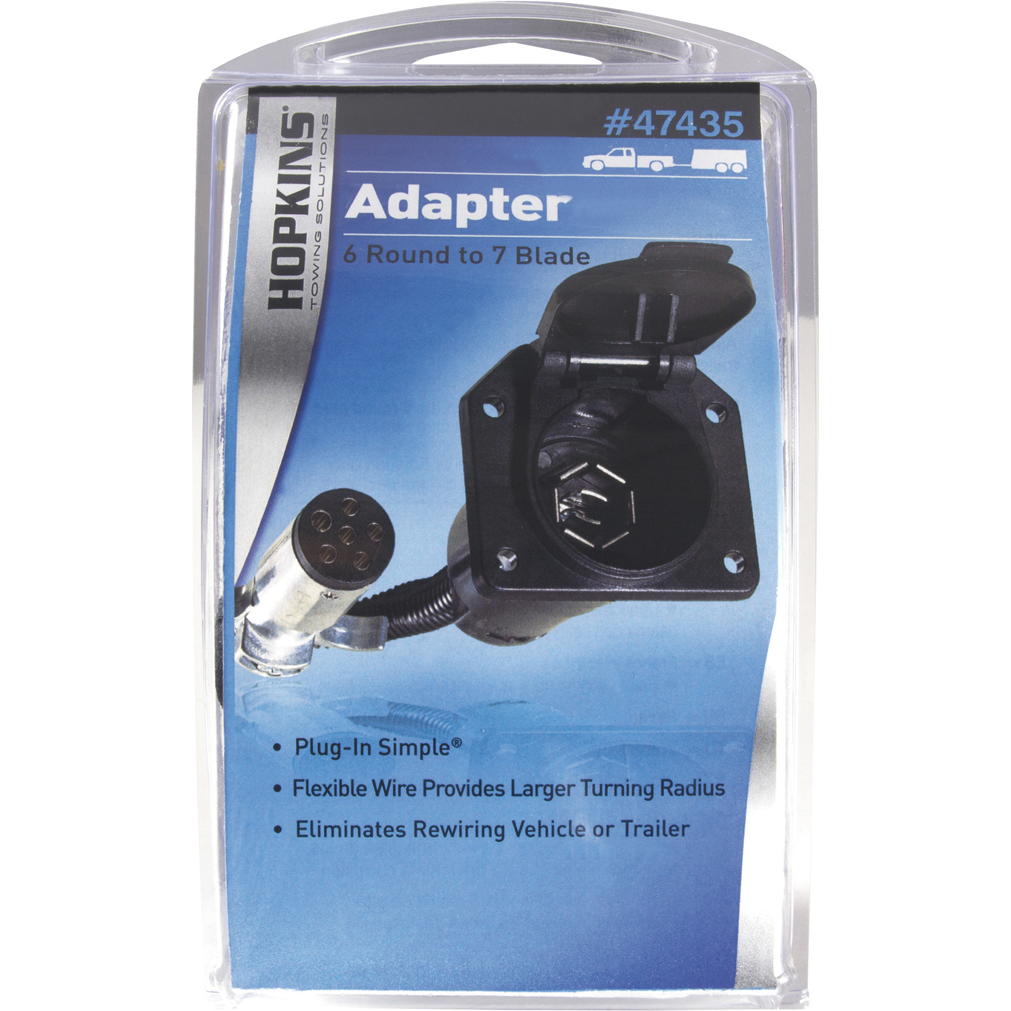 Hopkins Towing Solutions 6Round to 7Blade Adapter, Model 47435