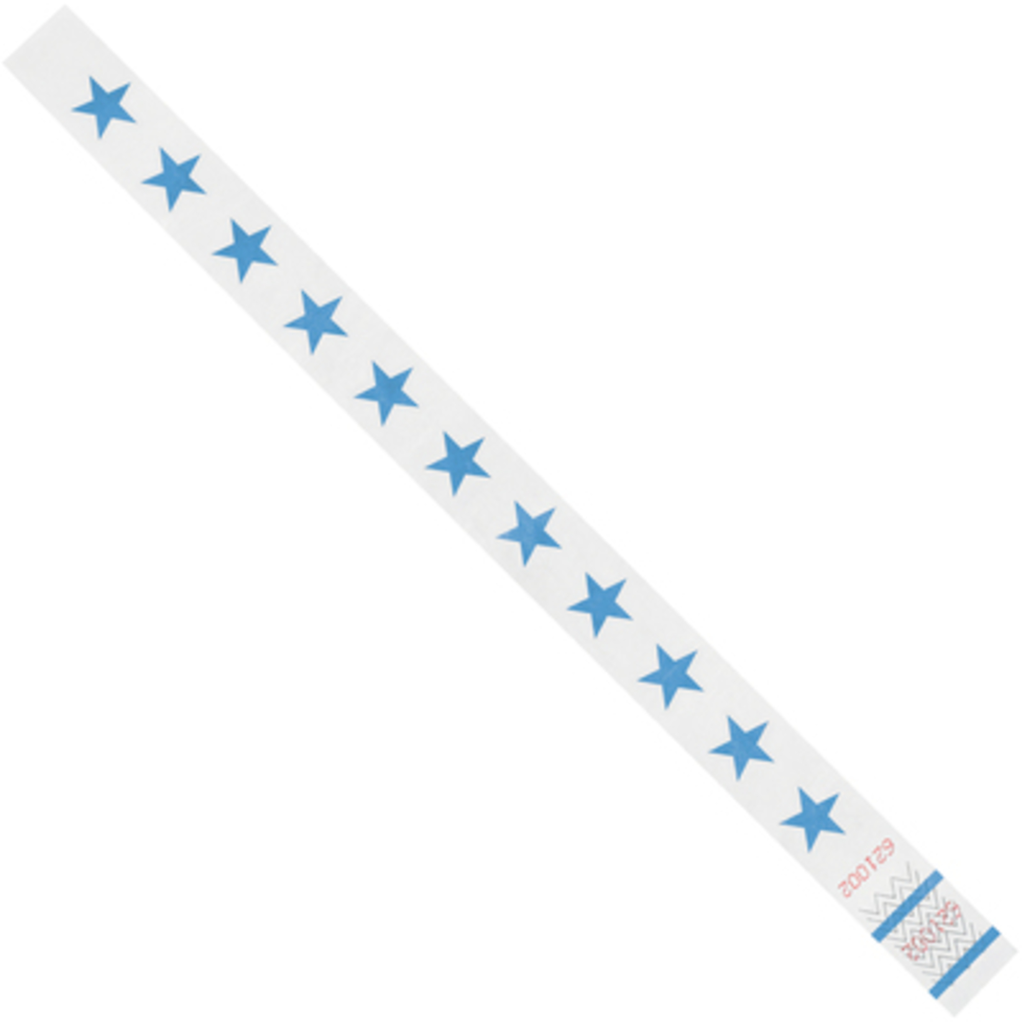 3/4 x 10in. Blue Stars Tyvek Wristbands 500/CS, Model# WR104BE