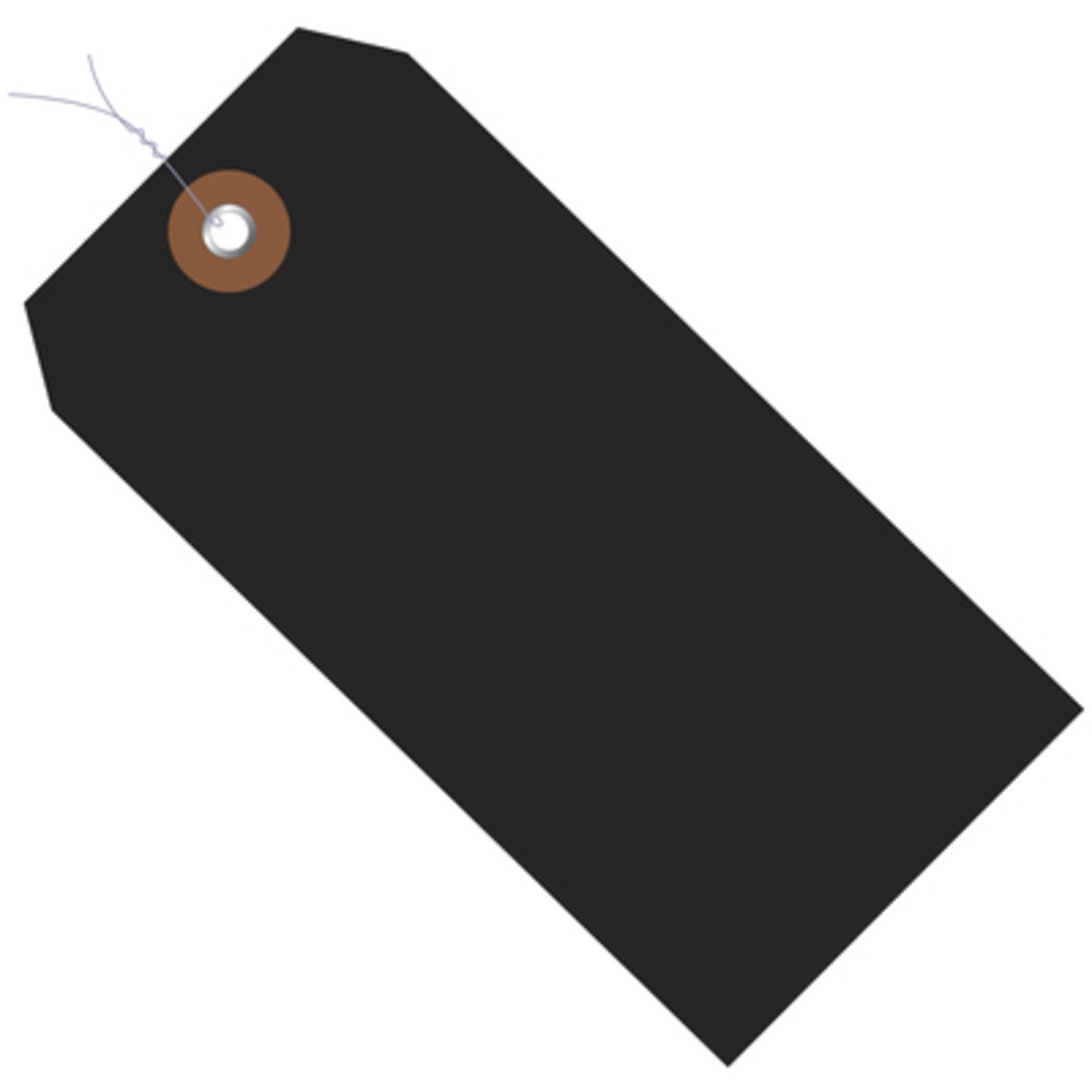 6 1/4 x 3 1/8in. Black Plastic Shp Tgs - P-W 100/CS, Model# G26058W