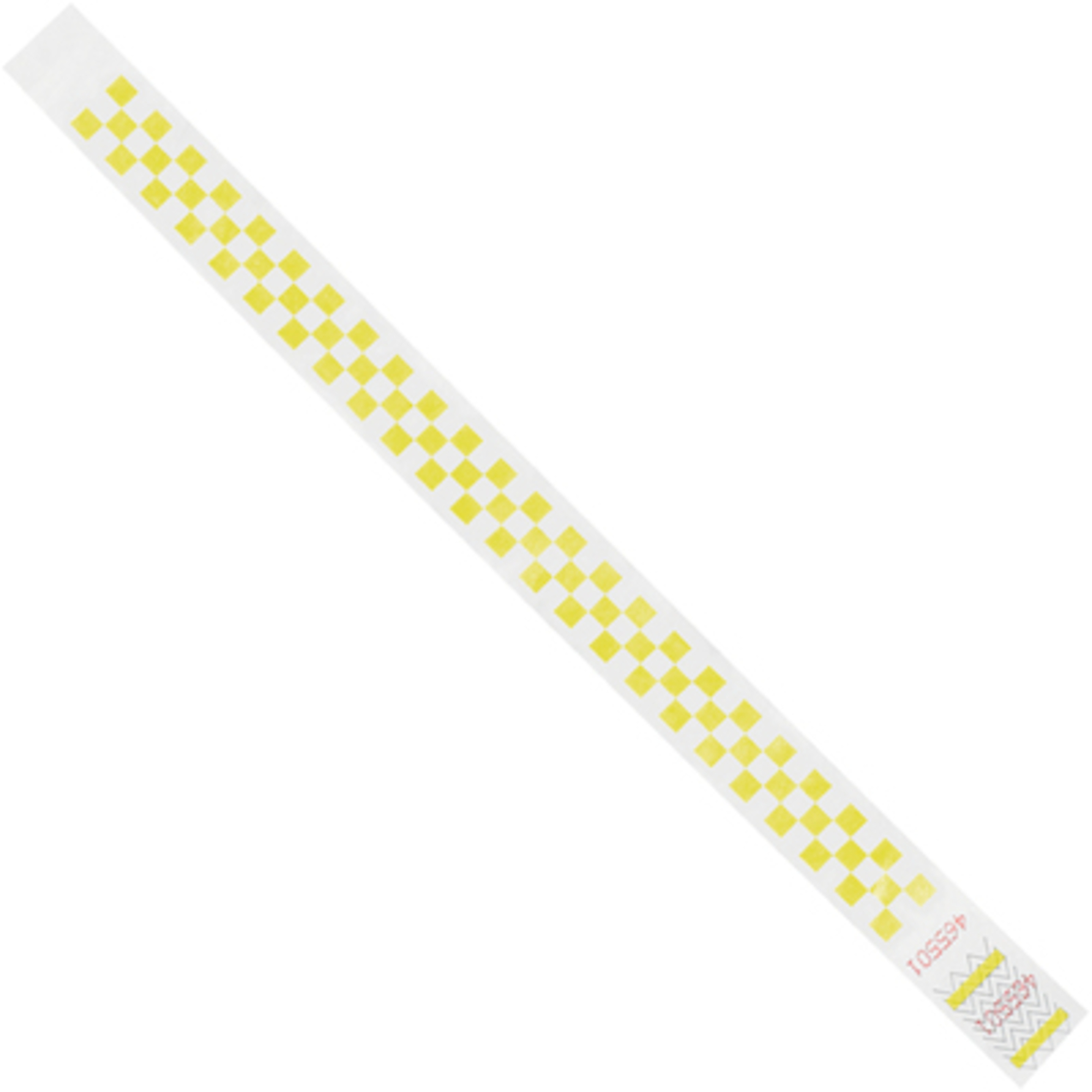 3/4 x 10in. Y Checkerboard Tyvek Wristbands 500/CS, Model# WR103YE
