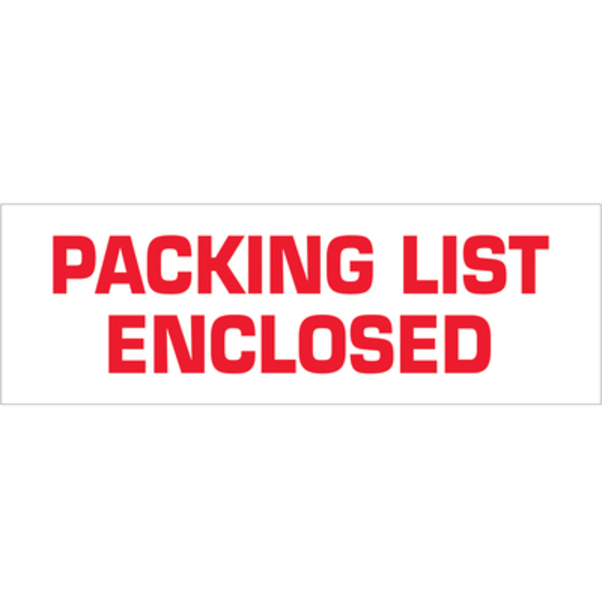 Stock Packaging Packing Tape — 2in. x 110 Yds., "Packing List Enclosed", 36 Rolls, Model# T902P03