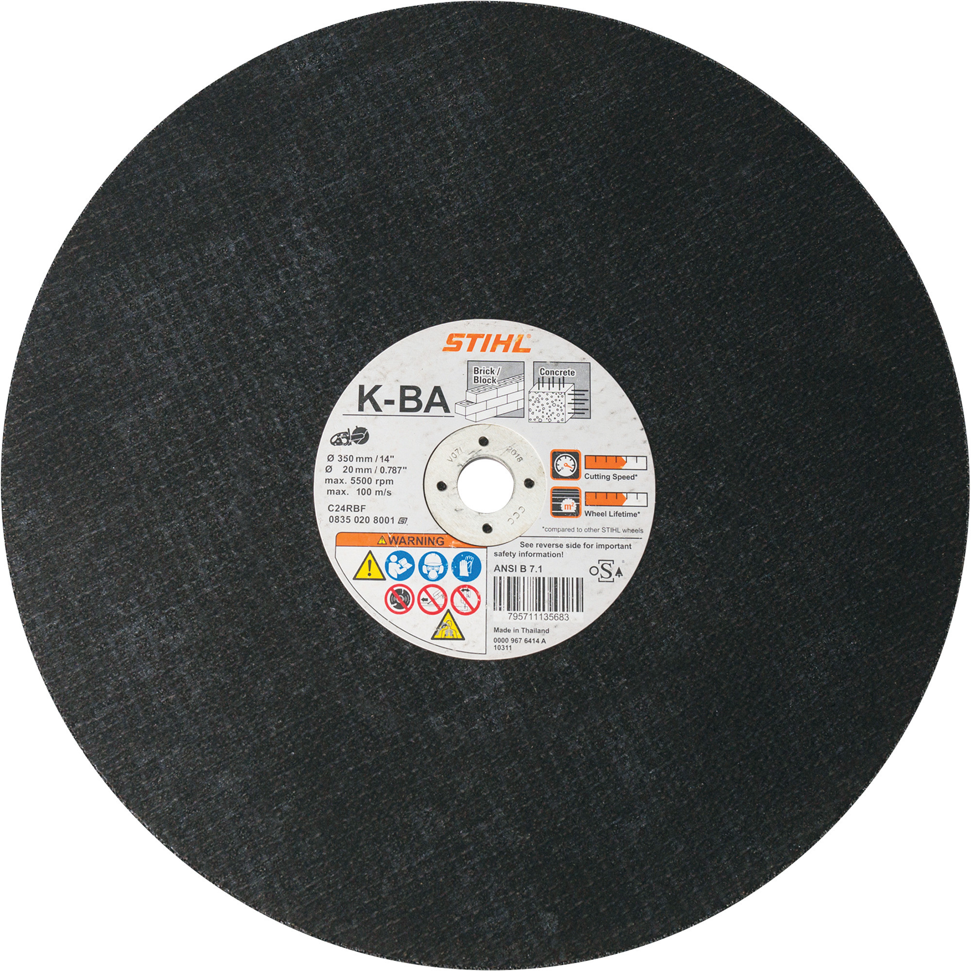 STIHL Masonry Wheel, Model# 0835 020 8001