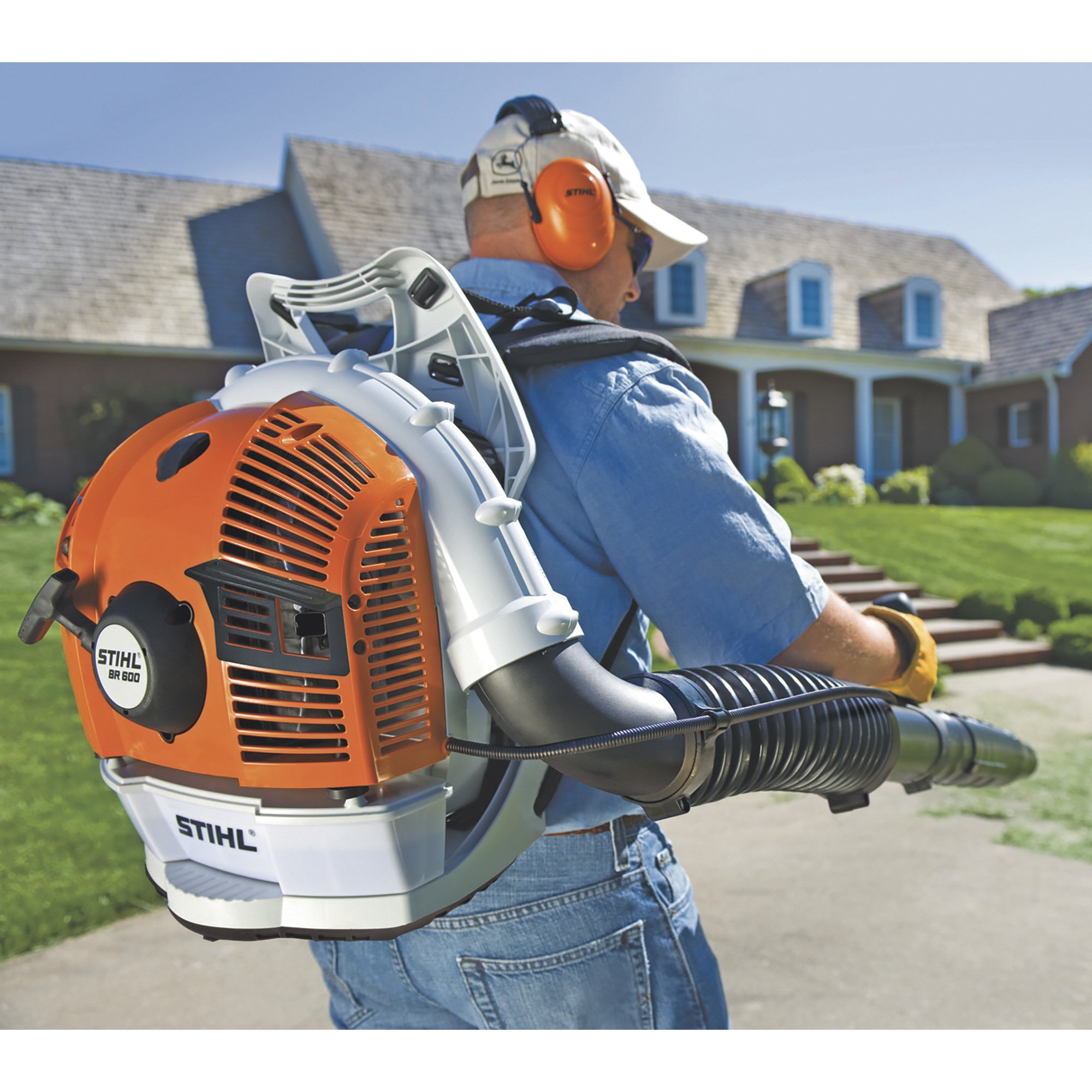 Stihl Professional Gas-Powered Backpack Blower — 64.8cc, 199 MPH, 677 CFM,  Model# BR 600