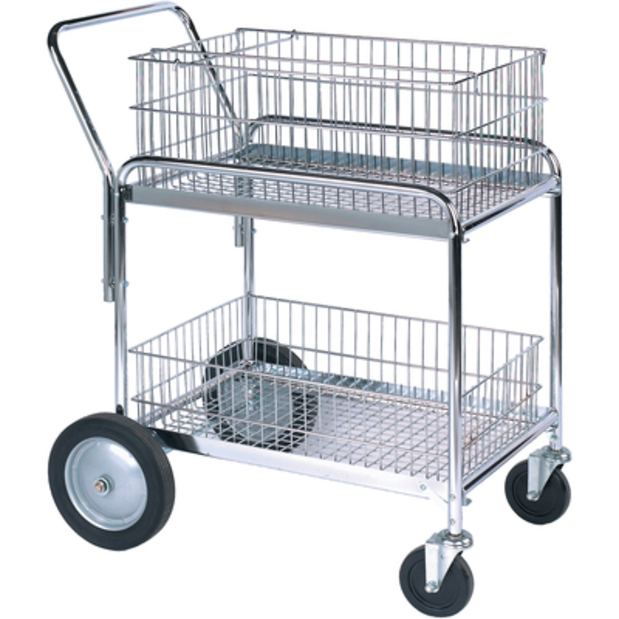 33 1/2 x 23 3/4 x 38 1/4in. Mail Cart 1/CS, Total Capacity 1 lb, Model# WS1035