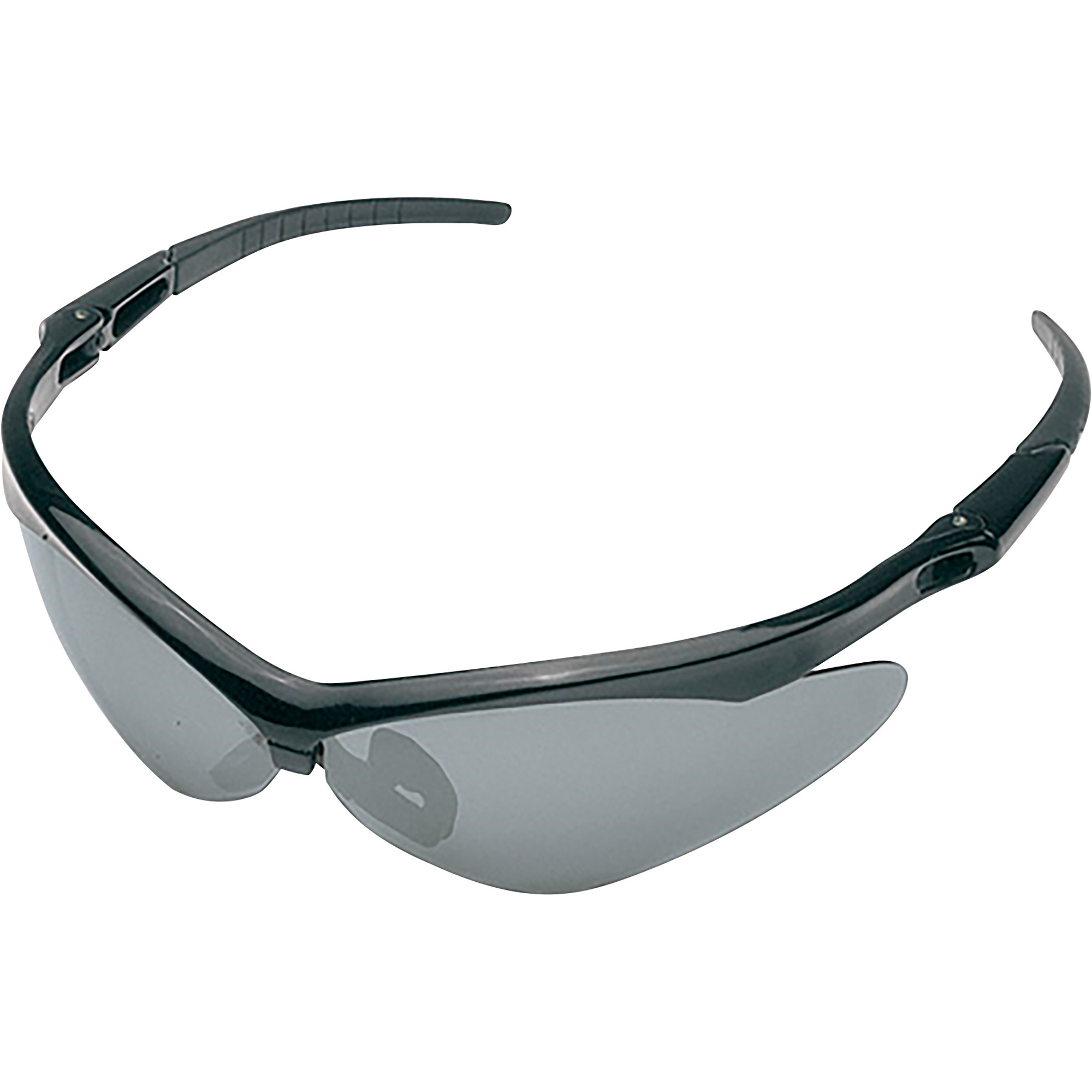 STIHL Black Widow Wraparound Protective Eye Glasses, Black Frame, Smoke/Mirror Lenses