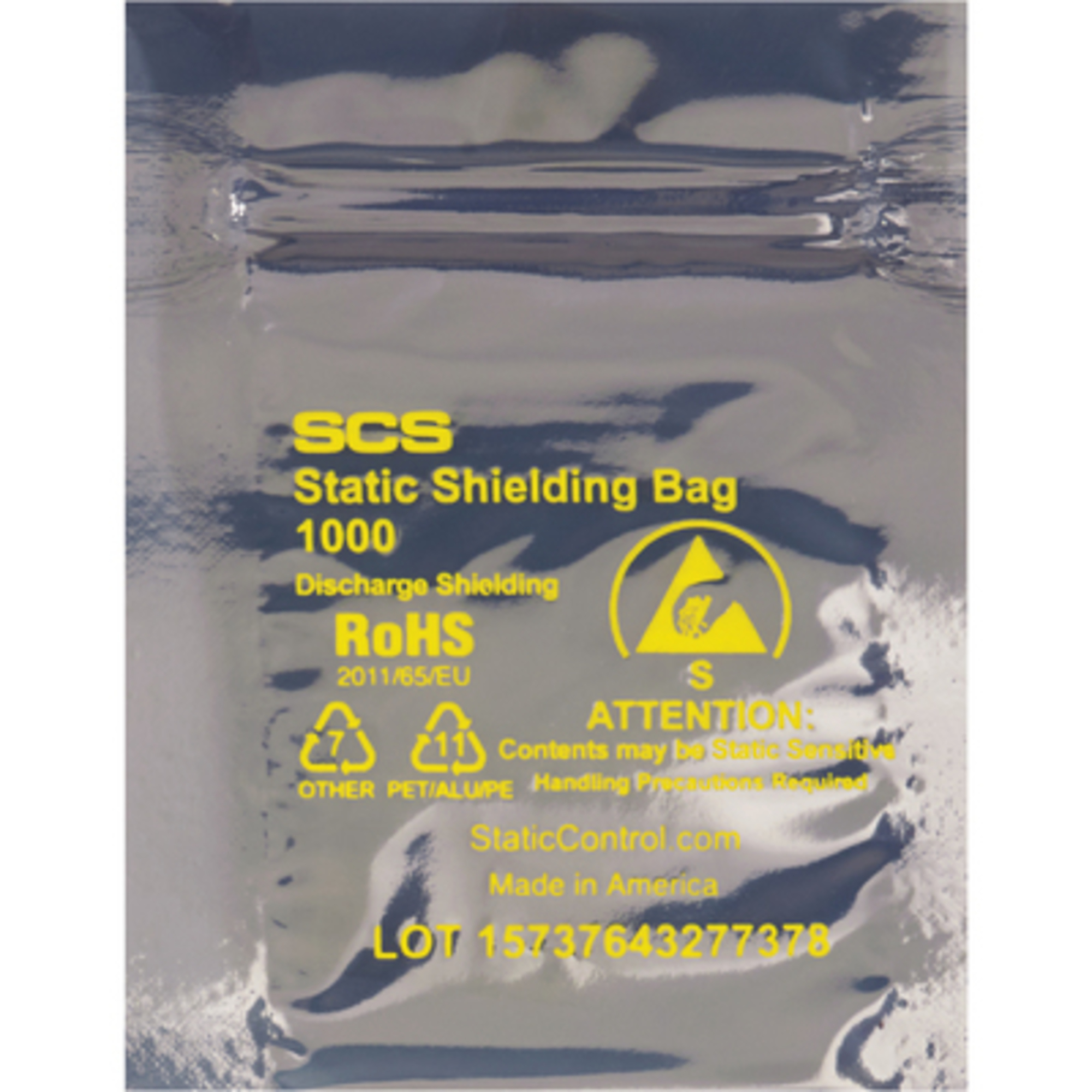 6 x 10in. Reclosable Static Shielding Bags 100/CS, Model# STC356