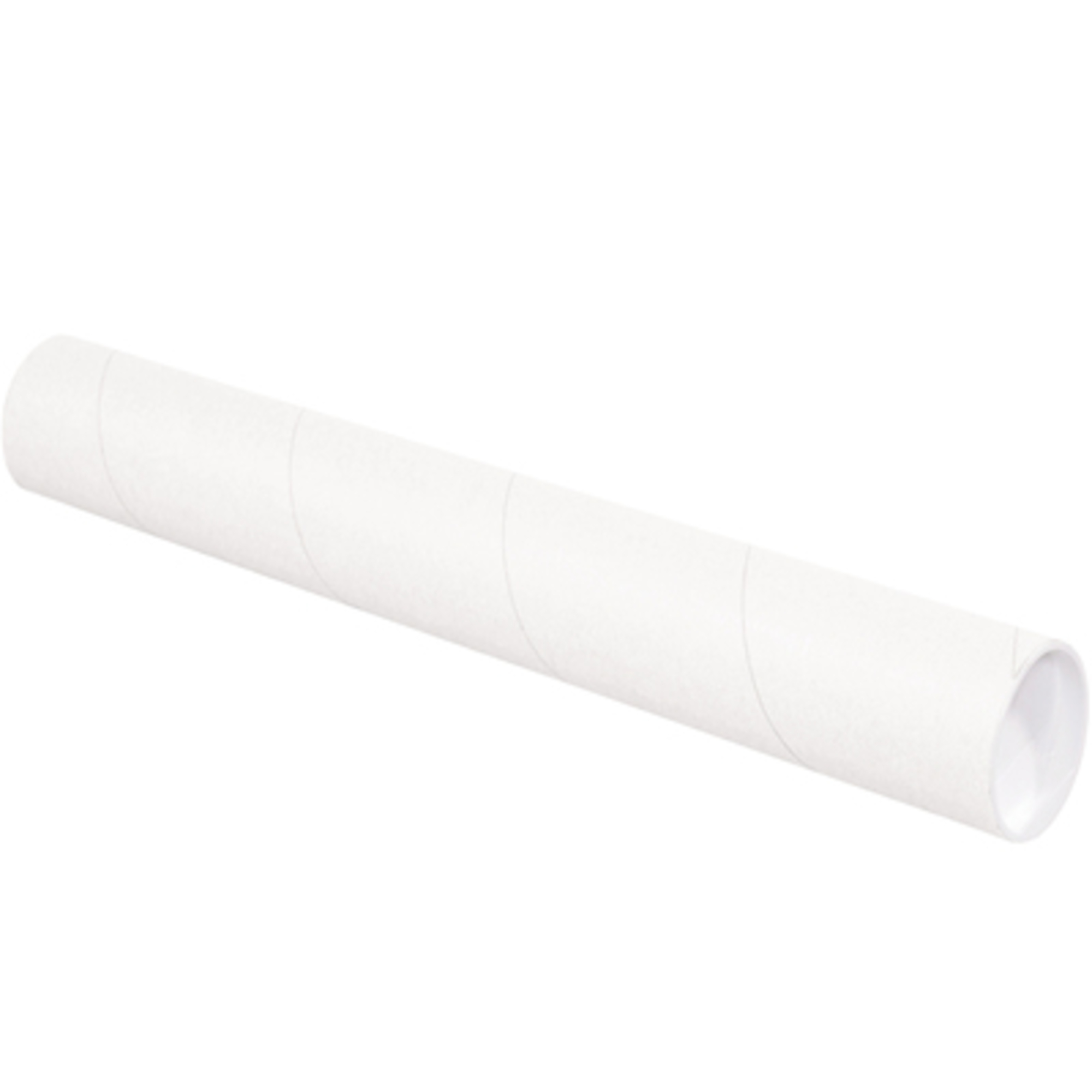 3 x 6in. Whi. Tub. with Caps 24/CS, Model# P3006W