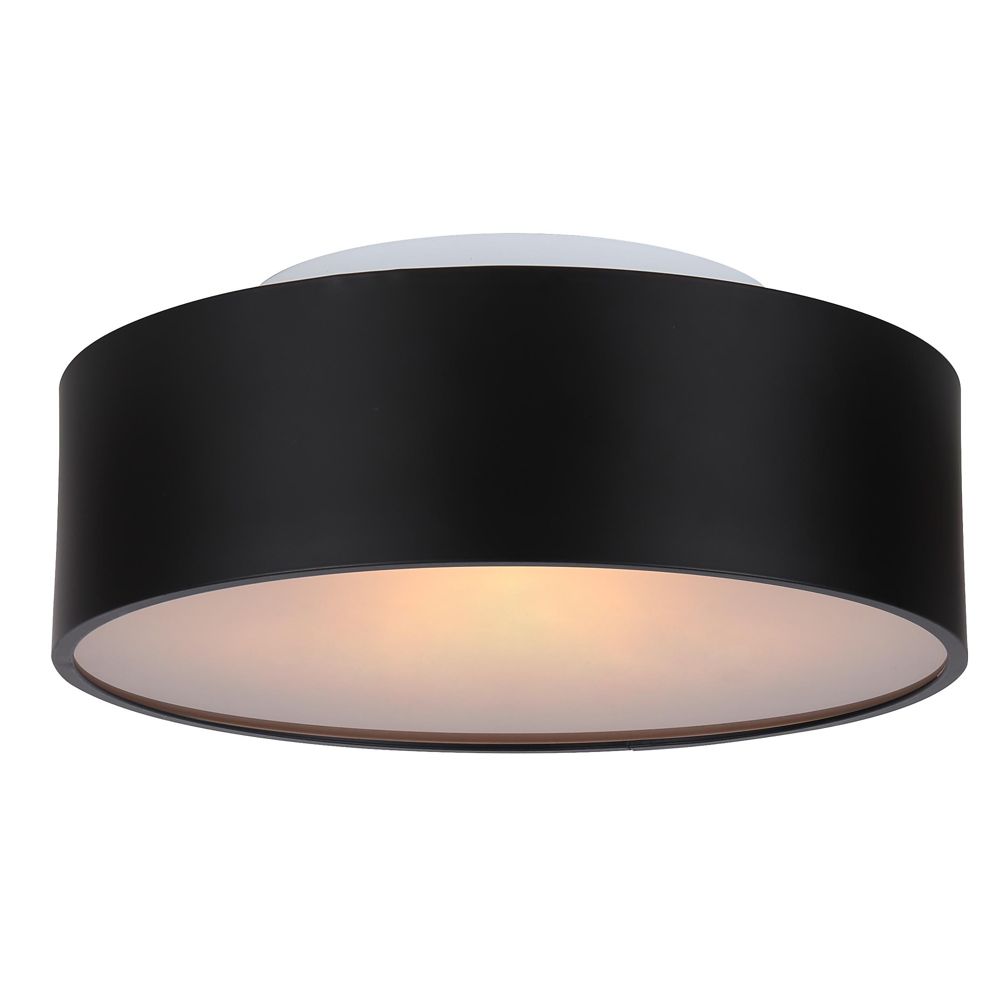 Canarm, MBK Color, 2 Lt Flushmount, Power Source Hardwired, Number of Lights 2 Primary Color Black, Model# IFM318A13BK