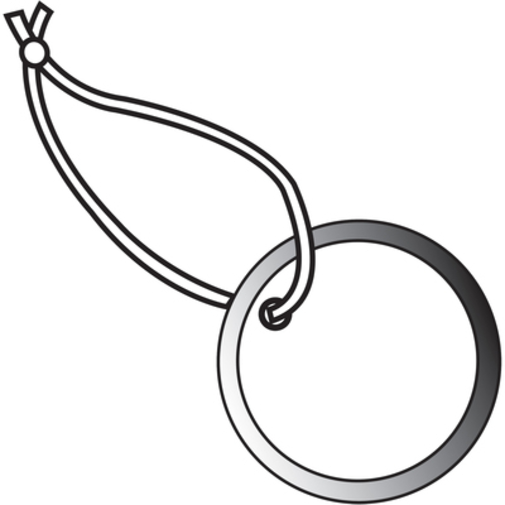 Stock Packaging Metal Rim Tags — 1 1/2in., Pre-Strung, 100 Pcs, Model# G26221